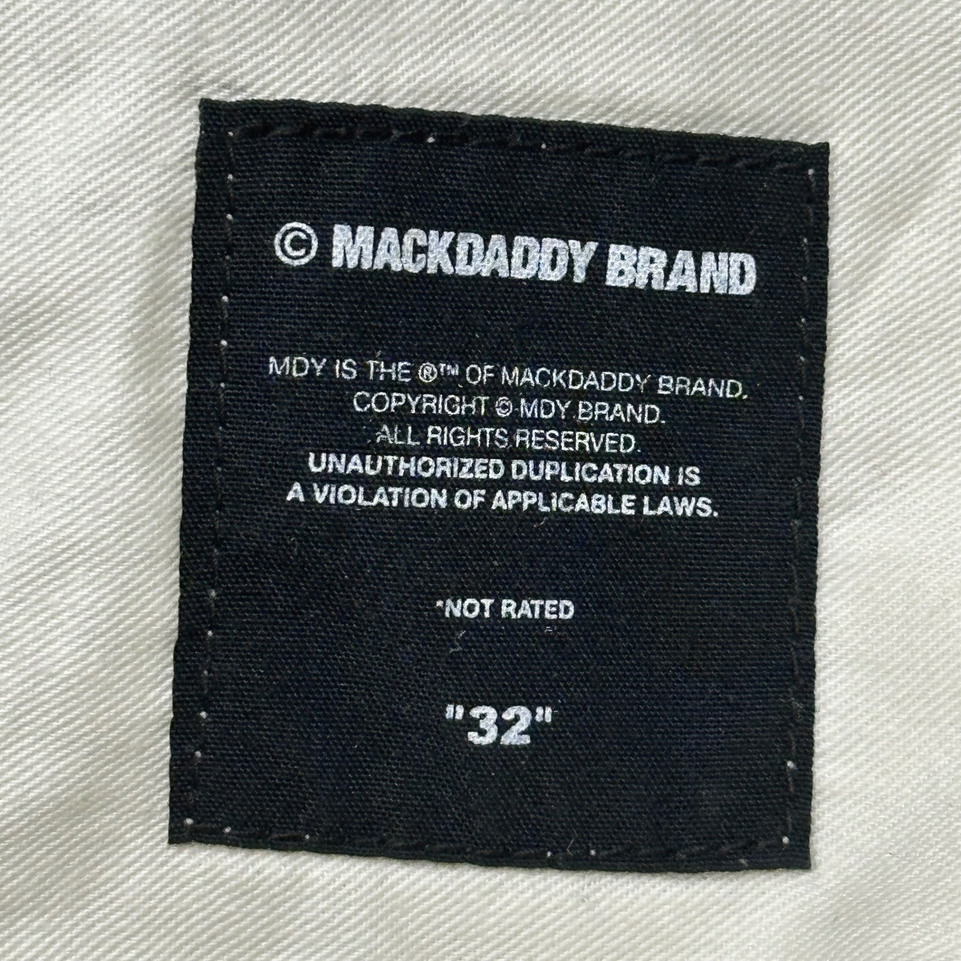 MACKDADDY(マックダディー) Bum Flap Bondage Pants バムフラップ ボンテージ パンツ MDFT-1579 32 ベージュ×ブラック