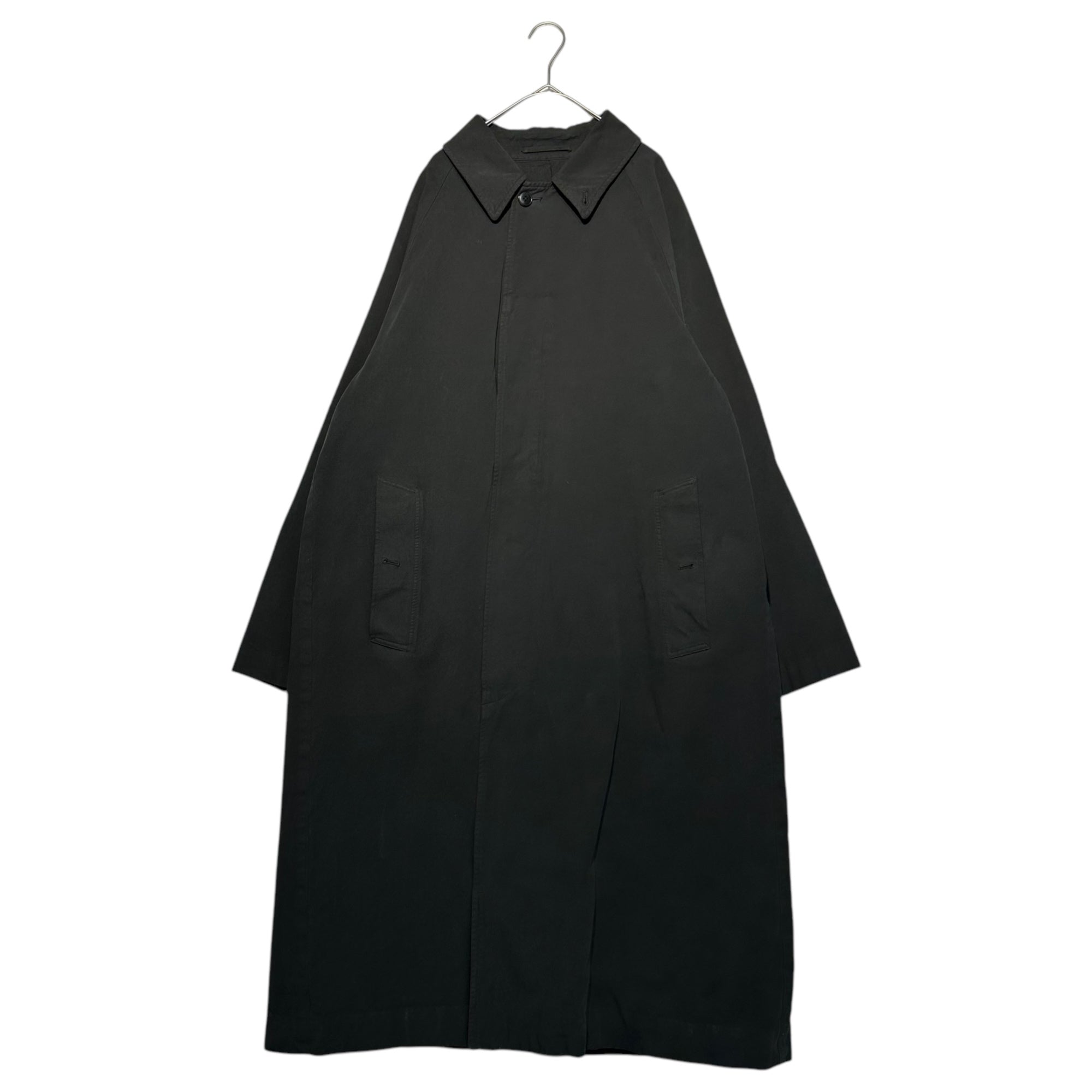 COMOLI(コモリ) 24AW Product dyed val color coat 製品染 バルカラー コート A03-04001 2(M程度) ブラック ステンカラー ロング