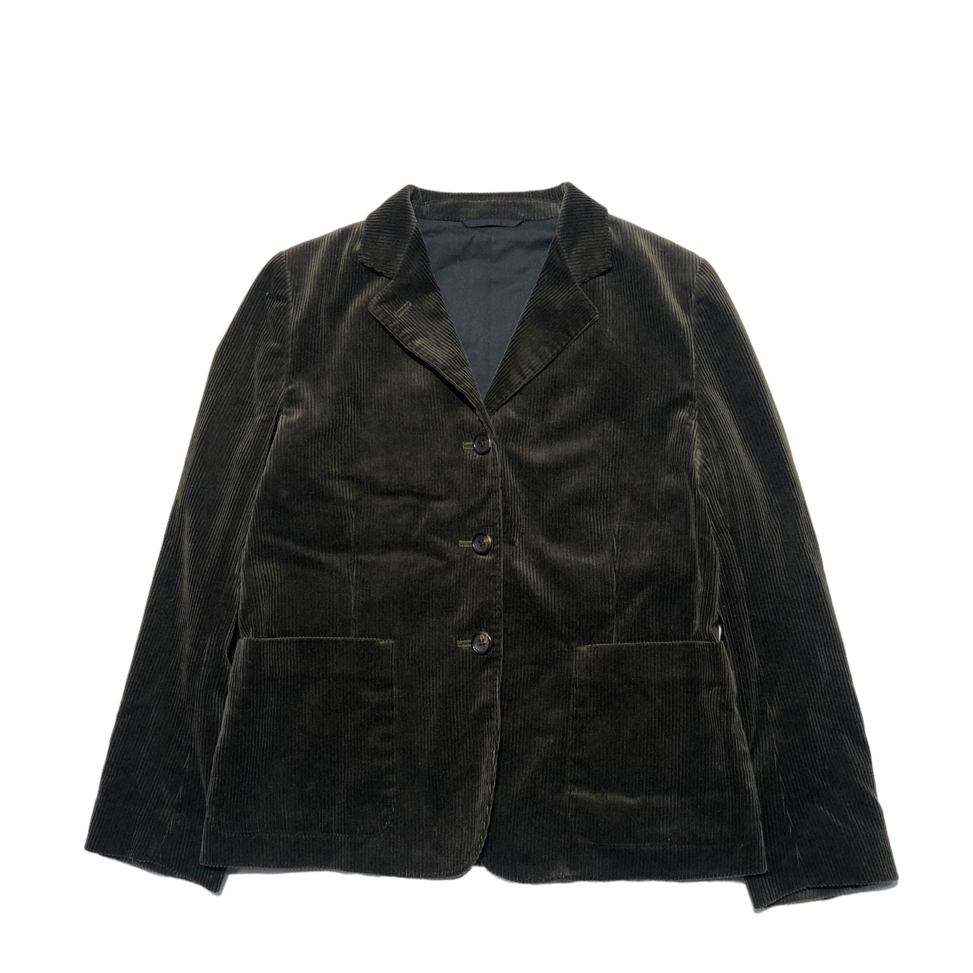 MARGARET HOWELL(マーガレットハウエル) 17AW corduroy setup コーデュロイ セットアップ スーツ 578-7220003 SIZE 2&1 ダークカーキ