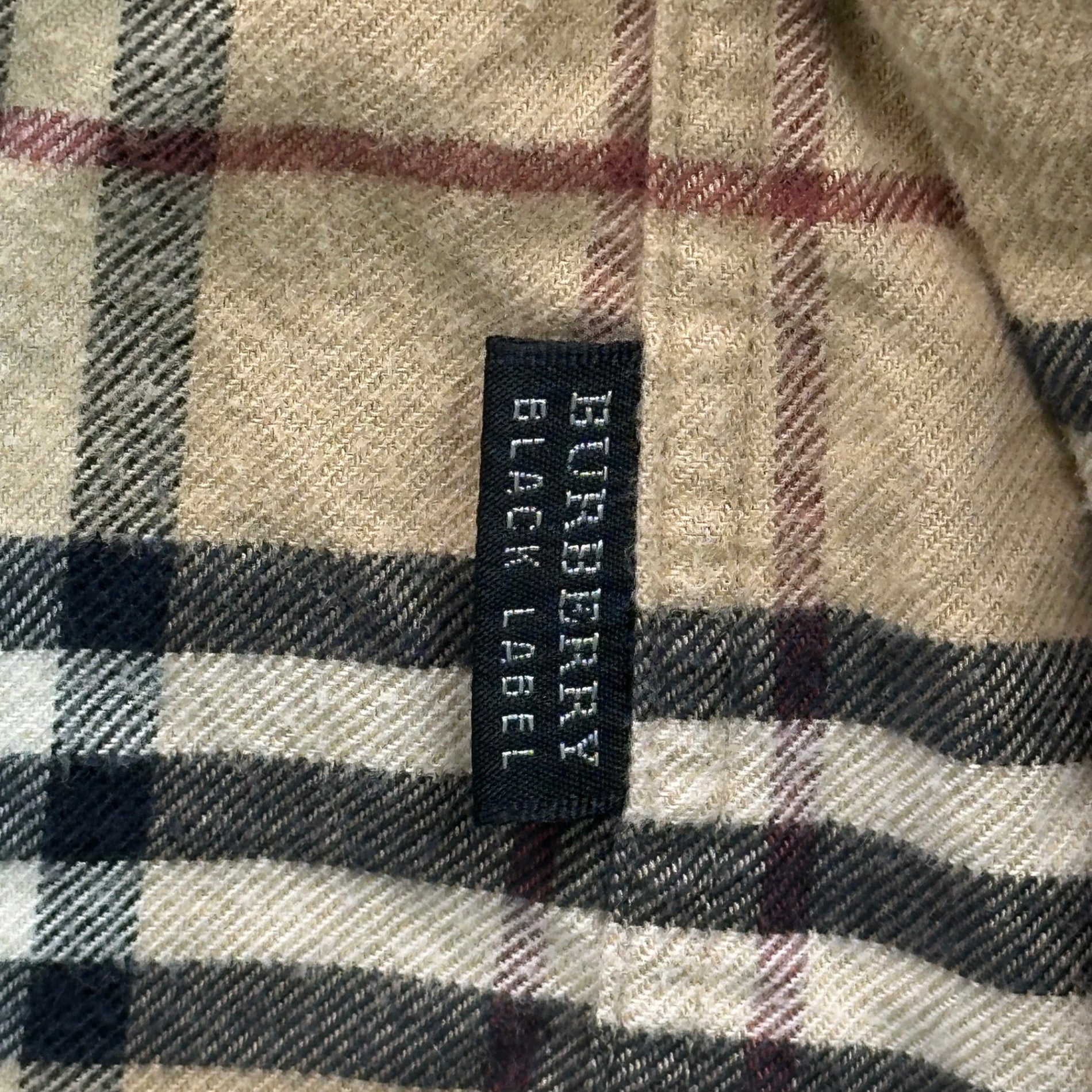 BURBERRY BLACK LABEL(バーバリーブラックレーベル) Nova Check Cotton 2-Pocket Shirt ノヴァ チェック コットン 2ポケット シャツ BMW15-915-45 3(L程度) ベージュ