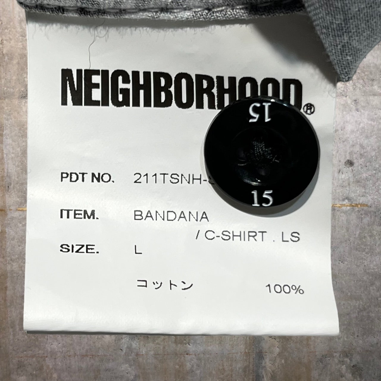 NEIGHBORHOOD(ネイバーフッド) 21SS NBHD BANDANA C-SHIRT/バンダナ柄シャツ 211TSNH-SHM10 L ブラック