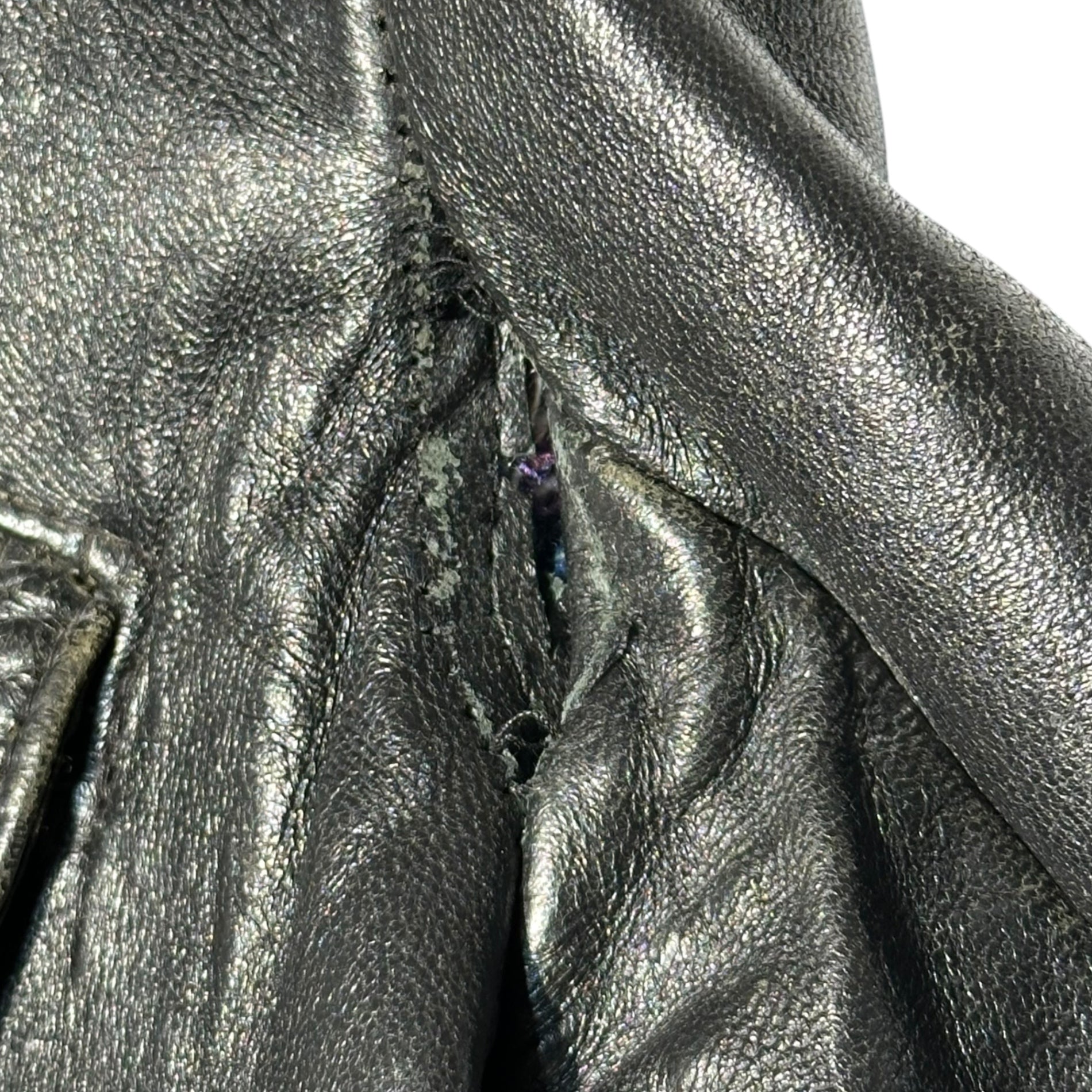 G.V.F(ジーブイエフ) 70's French Vintage Le Corbusier Jacket フレンチ ヴィンテージ コルビジェ ジャケット 表記無(L程度) ブラック 推定 70年代 ヴィンテージ レザー graulhet社