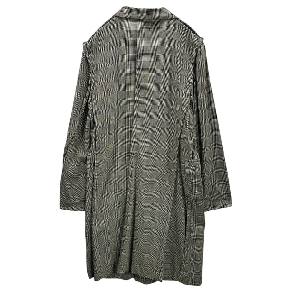 robe de chambre COMME des GARCONS(ローブドシャンブルコムデギャルソン) 1999SS Wool and Nylon Glen Check Half Coat ウール ナイロン グレンチェック ハーフ コート RJ-100040 FREE ブラック×アイボリー AD1998 90s アーカイブ