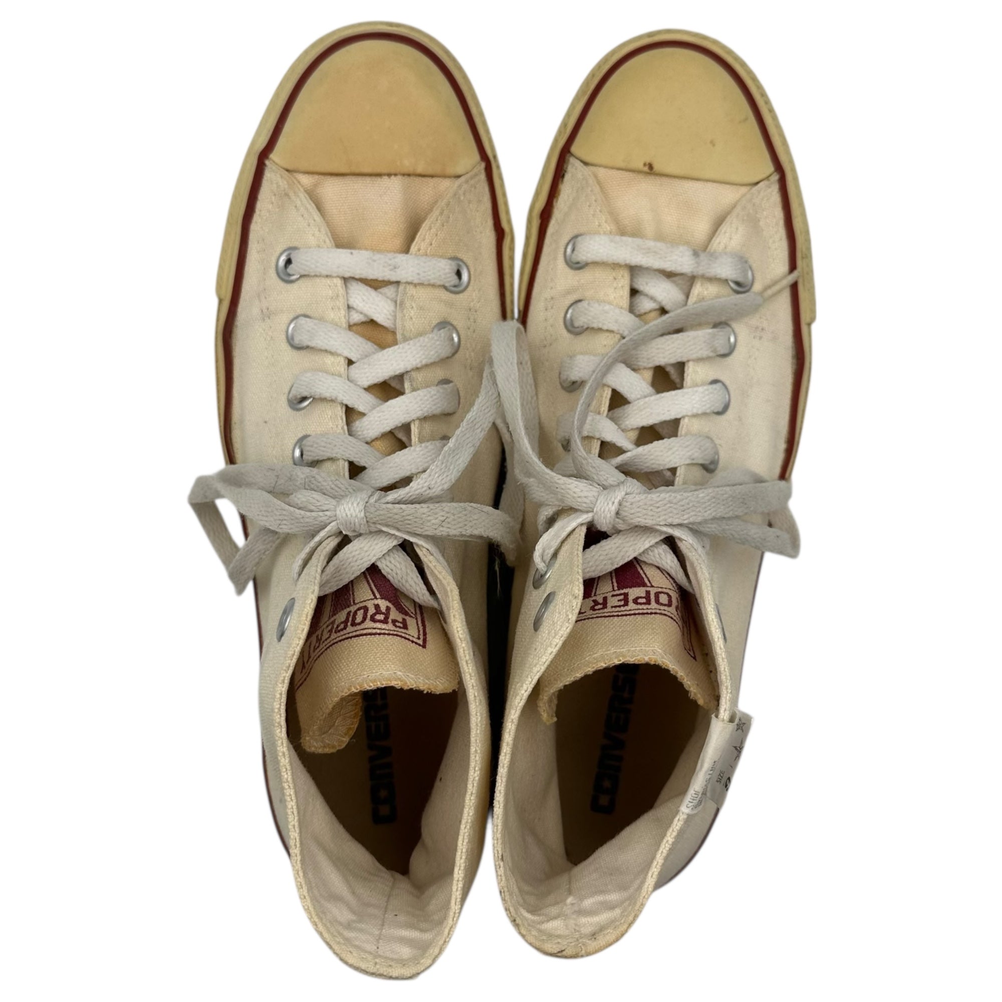 CONVERSE × KAMIKAZE(コンバース × カミカゼ) High-top All-Star Sneakers ハイカット オールスター スニーカー 27.5cm オフホワイト 原宿カミカゼリメイク