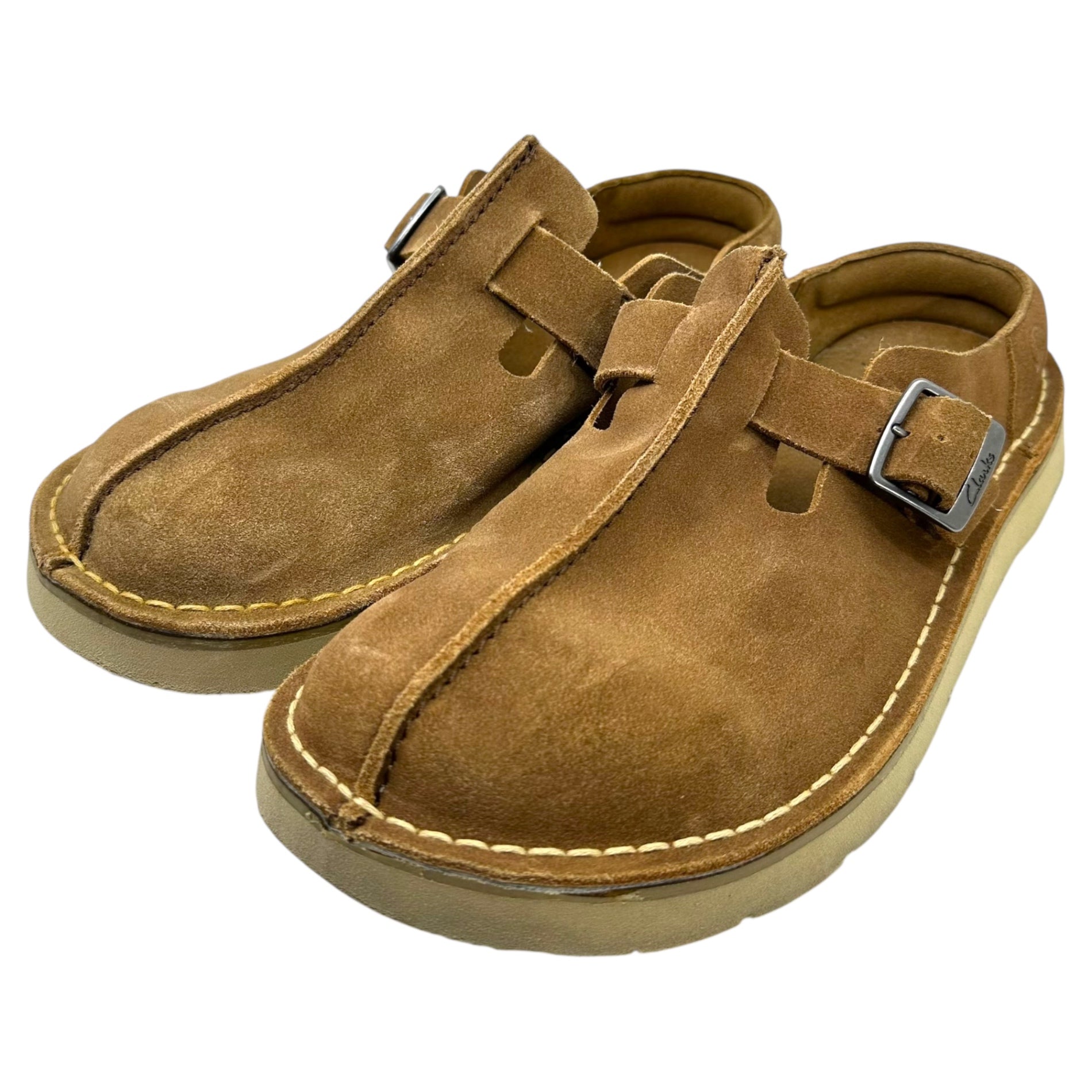 clarks(クラークス) Solsbury Mule ソルスブリー ミュール - ダークサンド スエード 15522 UK9(27cm程度) ブラウン サンダル モカシン シューズ