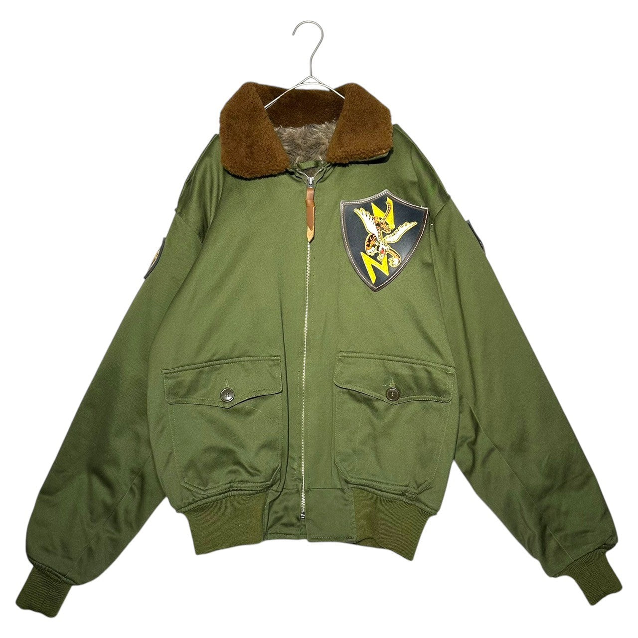 SESSLER MFG(セスラー) TYPE B-10 FLIGHT JACKET フライト ジャケット 8300-470716 42(L程度) オリーブ ミリタリー ボア ワッペン
