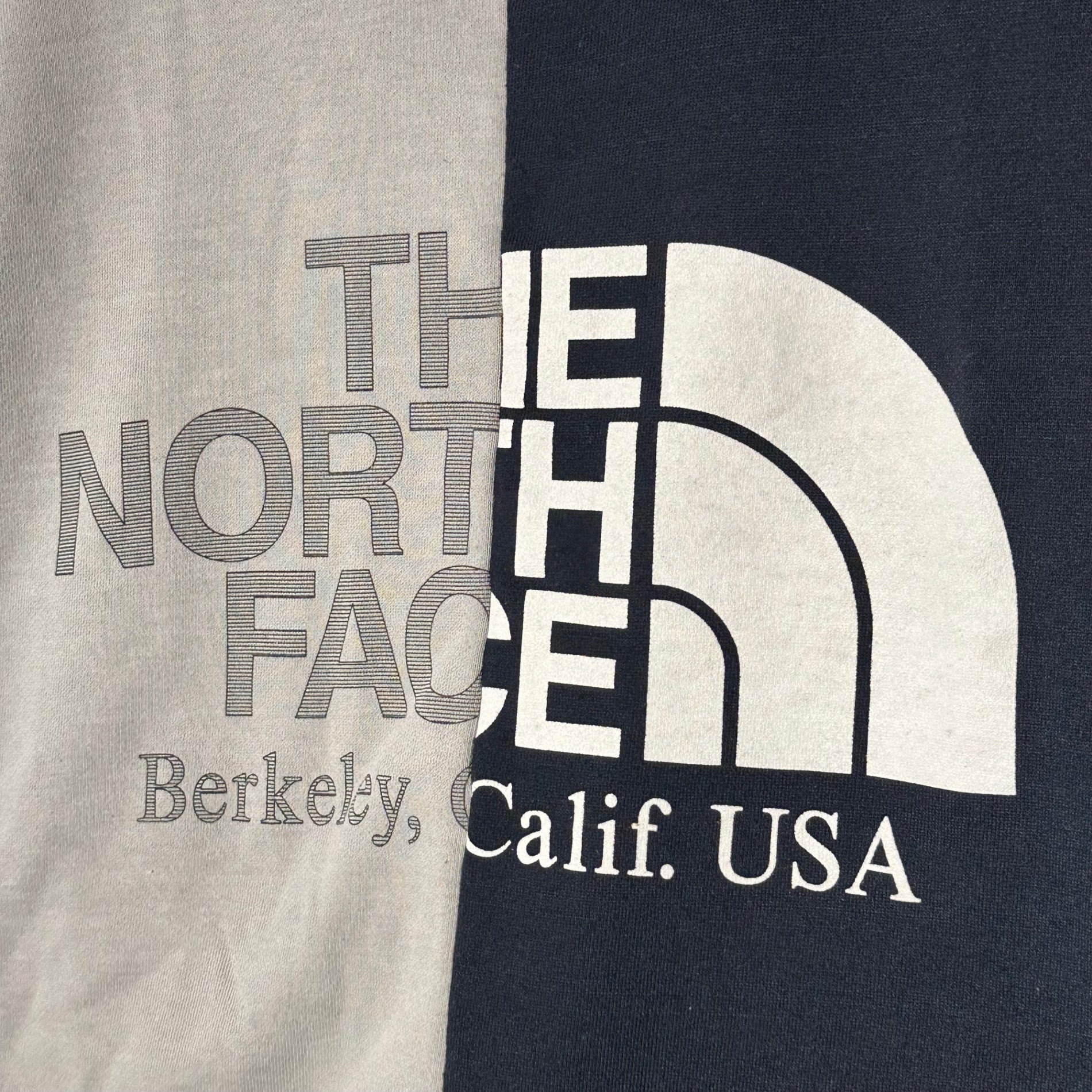 THE NORTH FACE PURPLE LABEL(ノースフェイスパープルレーベル) 19SS Asymmetry Logo Tee アシンメトリー ロゴ Tシャツ NT3916N M マルチ 再構築