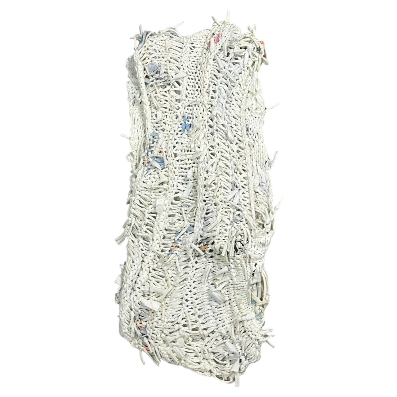 ANREALAGE(アンリアレイジ) 07SS ”INORI” Archive Hand-knit Crazy Low Gauge Knit Vest 最初期 アーカイブ 手編み クレイジー ローゲージ ニット ベスト 00259876 1 ホワイト