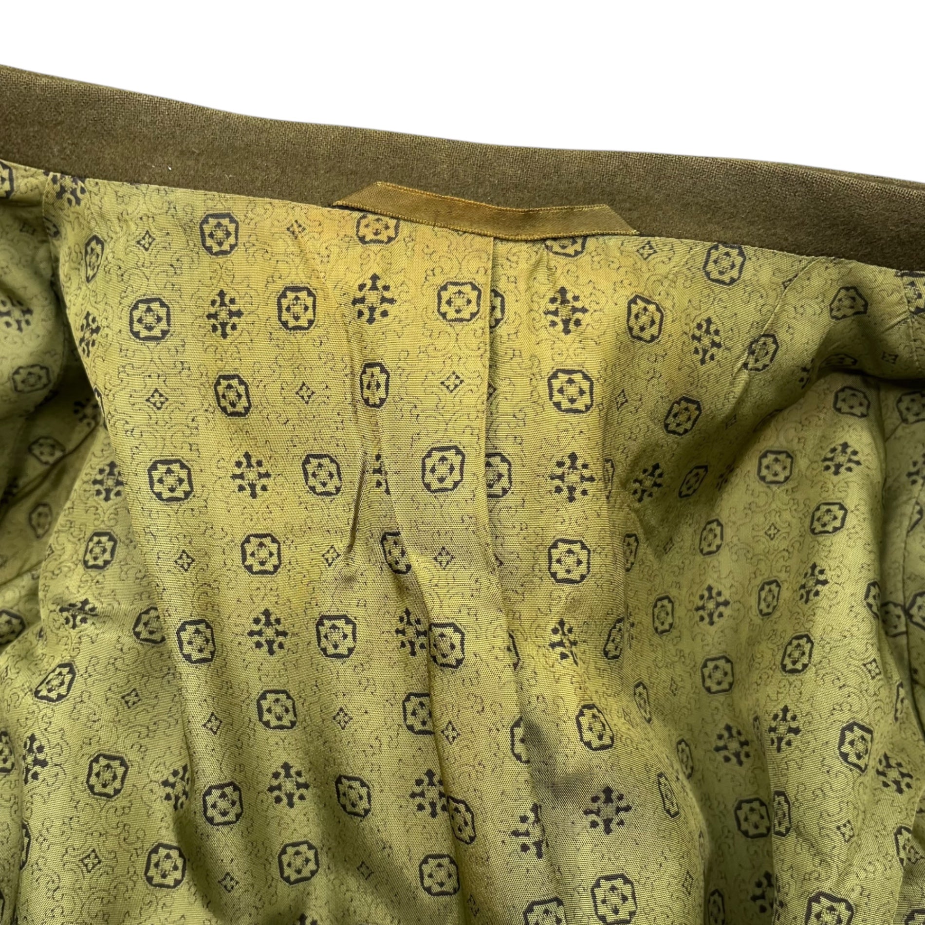 VINTAGE(ヴィンテージ) 70~80's Bone button collarless wool jacket 骨ボタン ノーカラー ウール ジャケット TORSTER L程度 カーキ