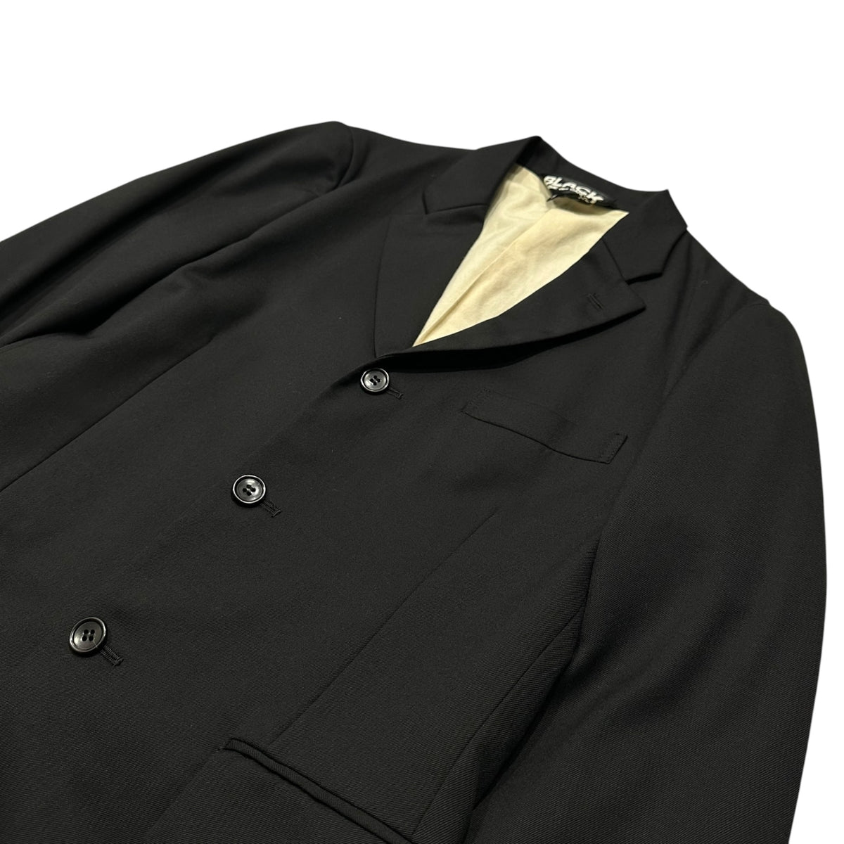 BLACK COMME des GARCONS(ブラックコムデギャルソン) 2011AW Wool 3B Jacket ウール 3B ジャケット 1H-J202 S ブラック AD2011 テーラード