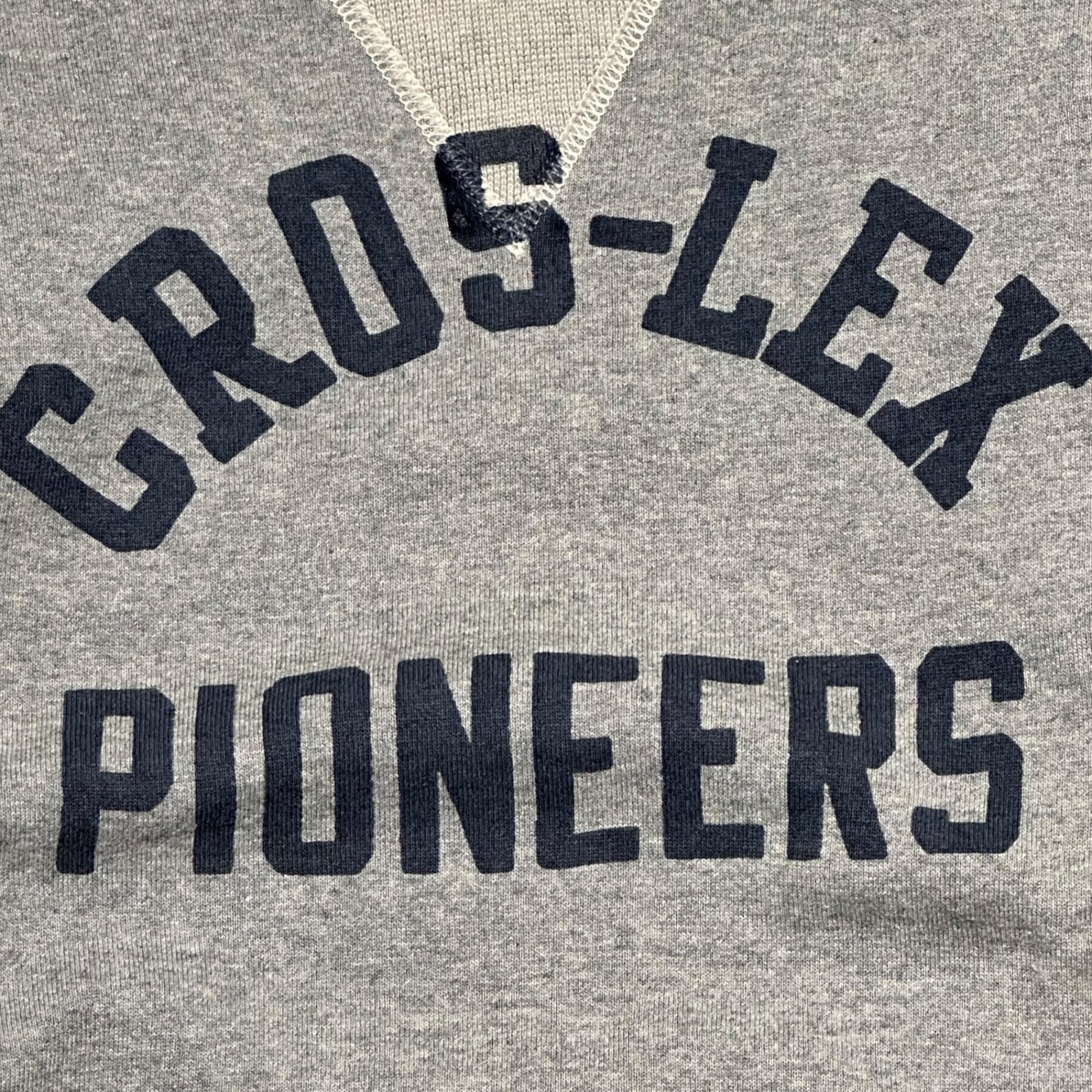 DELUXEWARE(デラックスウエア) CROS-LEX V-Cazette Sweatshirt Vカゼット スウェット S101-42 M グレー