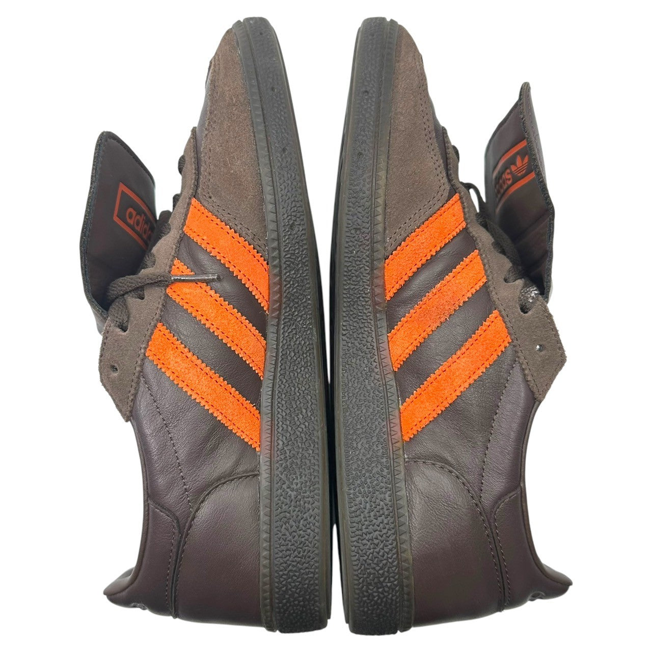 adidas×Shukyu×E-WAX(アディダス×シュウキュウ×イーワックス) Handball Spezial "Brown" ハンドボール スペツィアル "ブラウン" HP6694 27cm ブラウン×オレンジ ローカット スニーカー コラボ 箱付