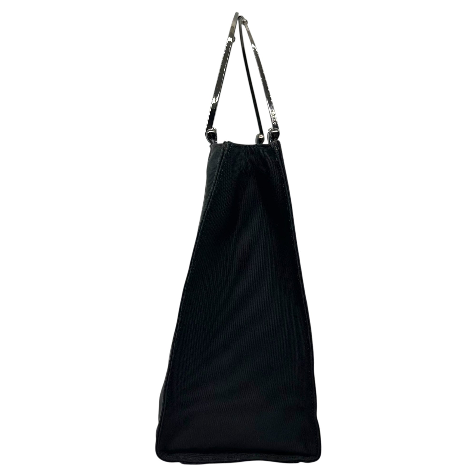 GUCCI(グッチ) Hose Bits Metal handle nylon hand bag ホース ビット メタル ハンドル ナイロン ハンド バッグ 002-1025 ブラック OLD 鞄
