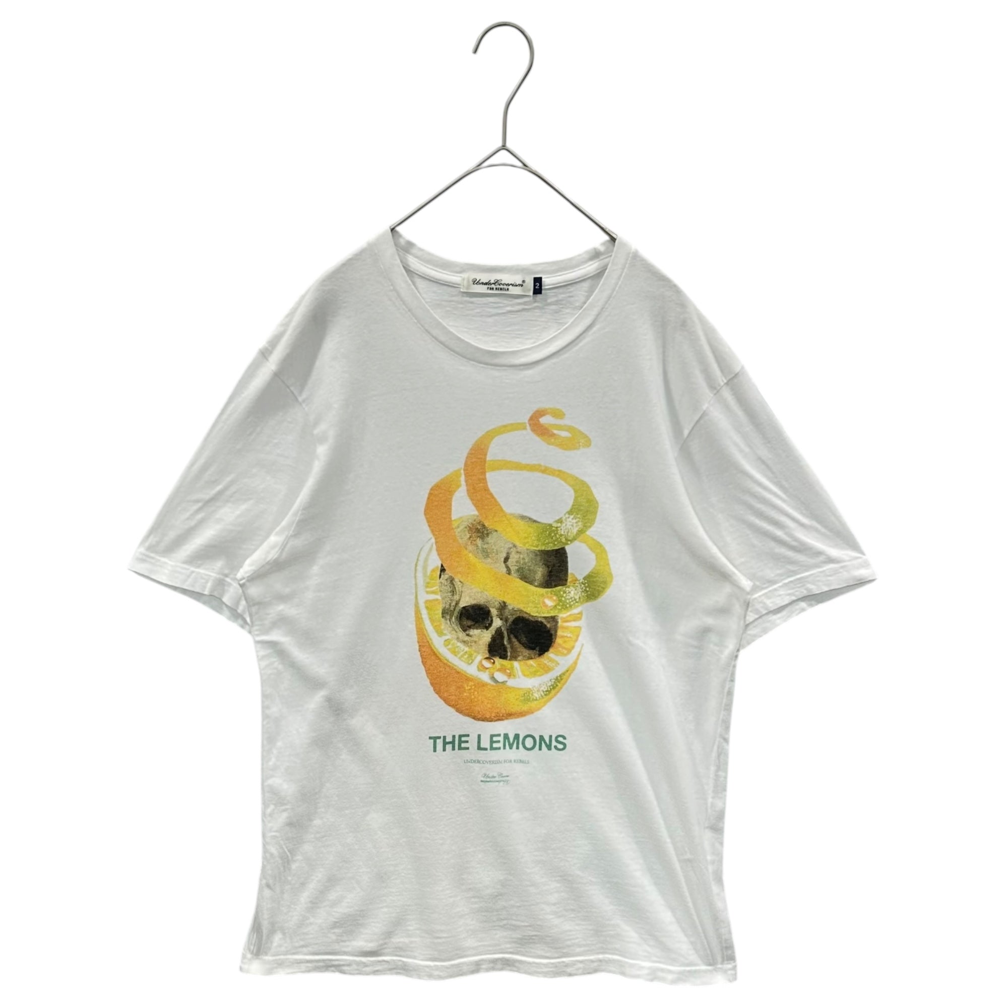 UNDERCOVERISM(アンダーカバイズム) 2007SS ”THE LEMONS” Scull graphic Tee レモン スカル Tシャツ 2 ホワイト 00's