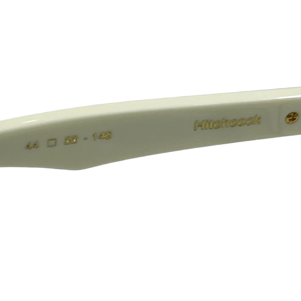 NATIVE SONS(ネイティブサンズ) Hitchcock 44/ヒッチコック パント ブロウ/サングラス PM-012P 44□22-146 ホワイト×ゴールド/BONE/GOLD 日本製