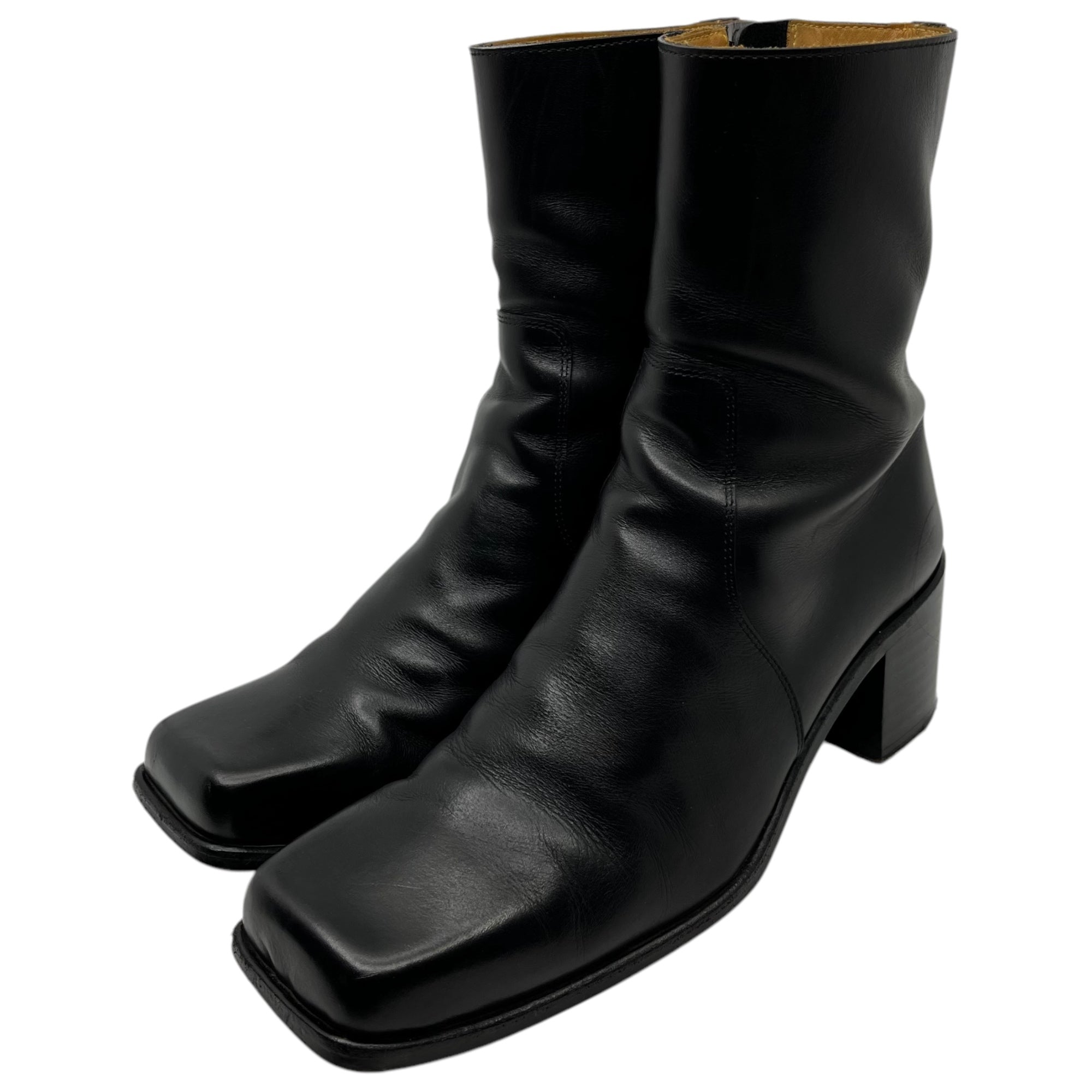 JOHN LAWRENCE SULLIVAN(ジョンローレンスサリバン) Square toe boots スクエアトゥ ブーツ JLS-07-01 7(26cm程度) ブラック ヒール