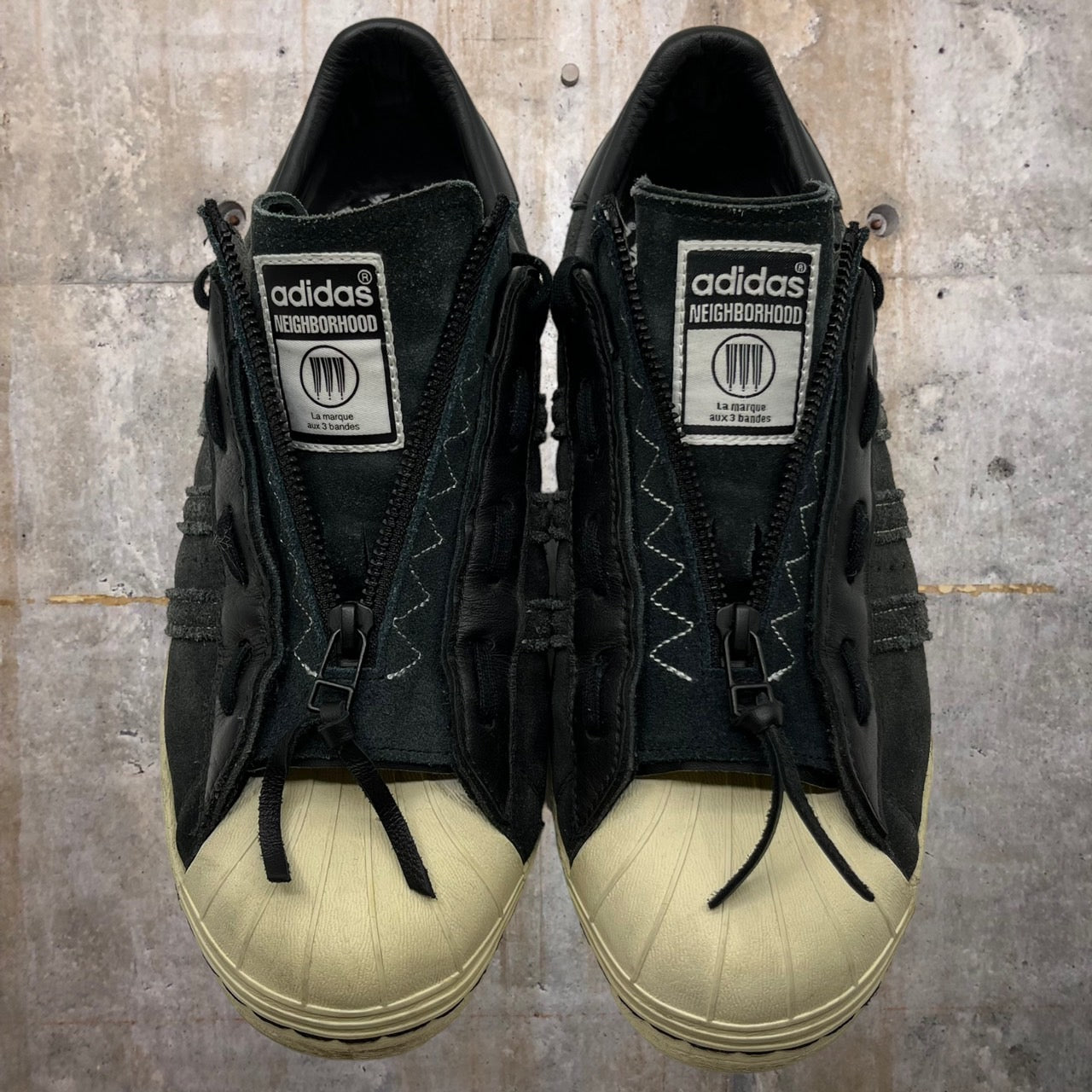 NEIGHBORHOOD×adidas(ネイバーフッド×アディダス) SS80S NBHD SUPERSTAR スーパースター/スニーカー GX1400 29cm ブラック