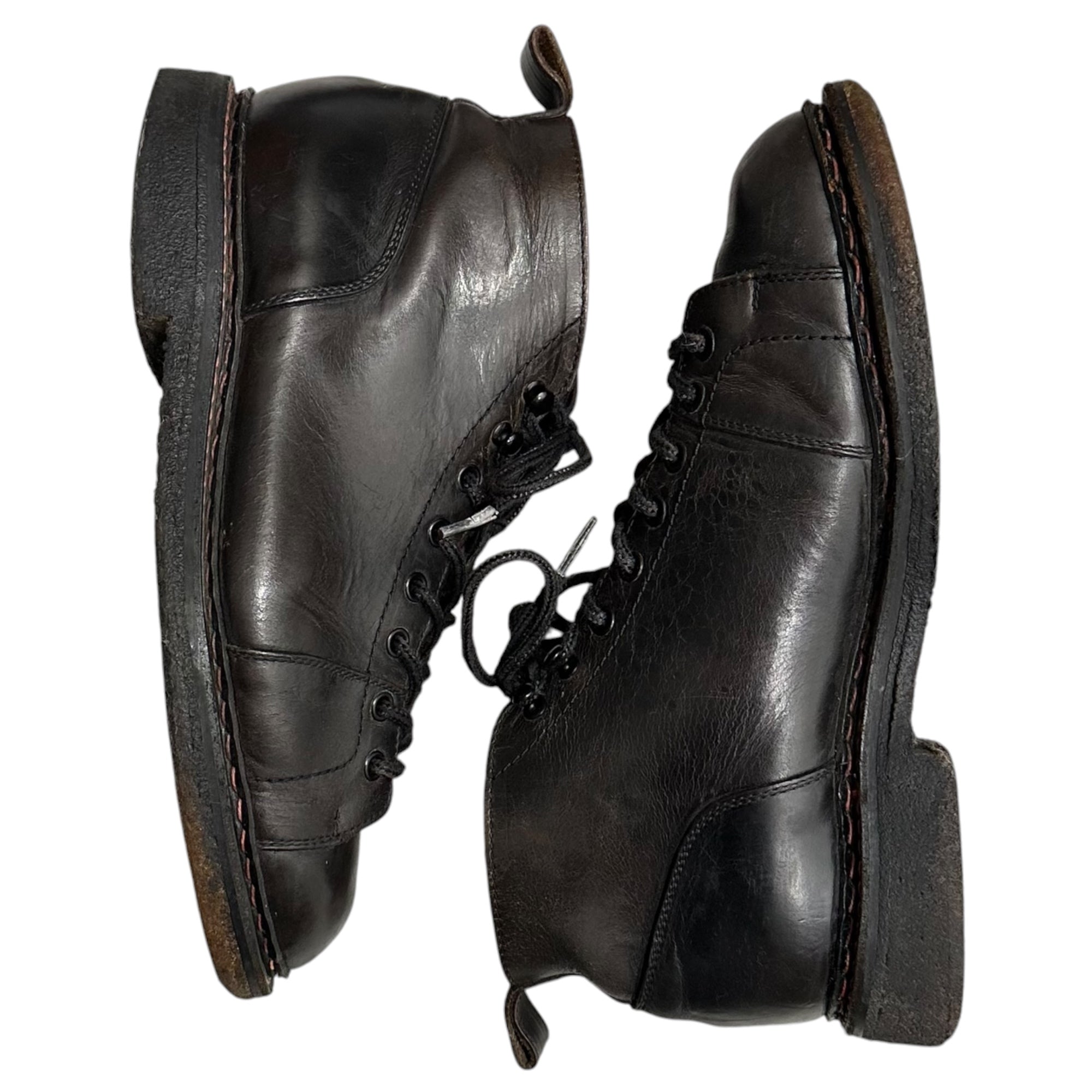 Y's for men(ワイズフォーメン) 2002AW Crepe-Sole Leather Monkey Boots クレープソール レザー モンキー ブーツ MM-E54-753-174-1 4(約26.5~27.0cm) ブラック 00's 革靴