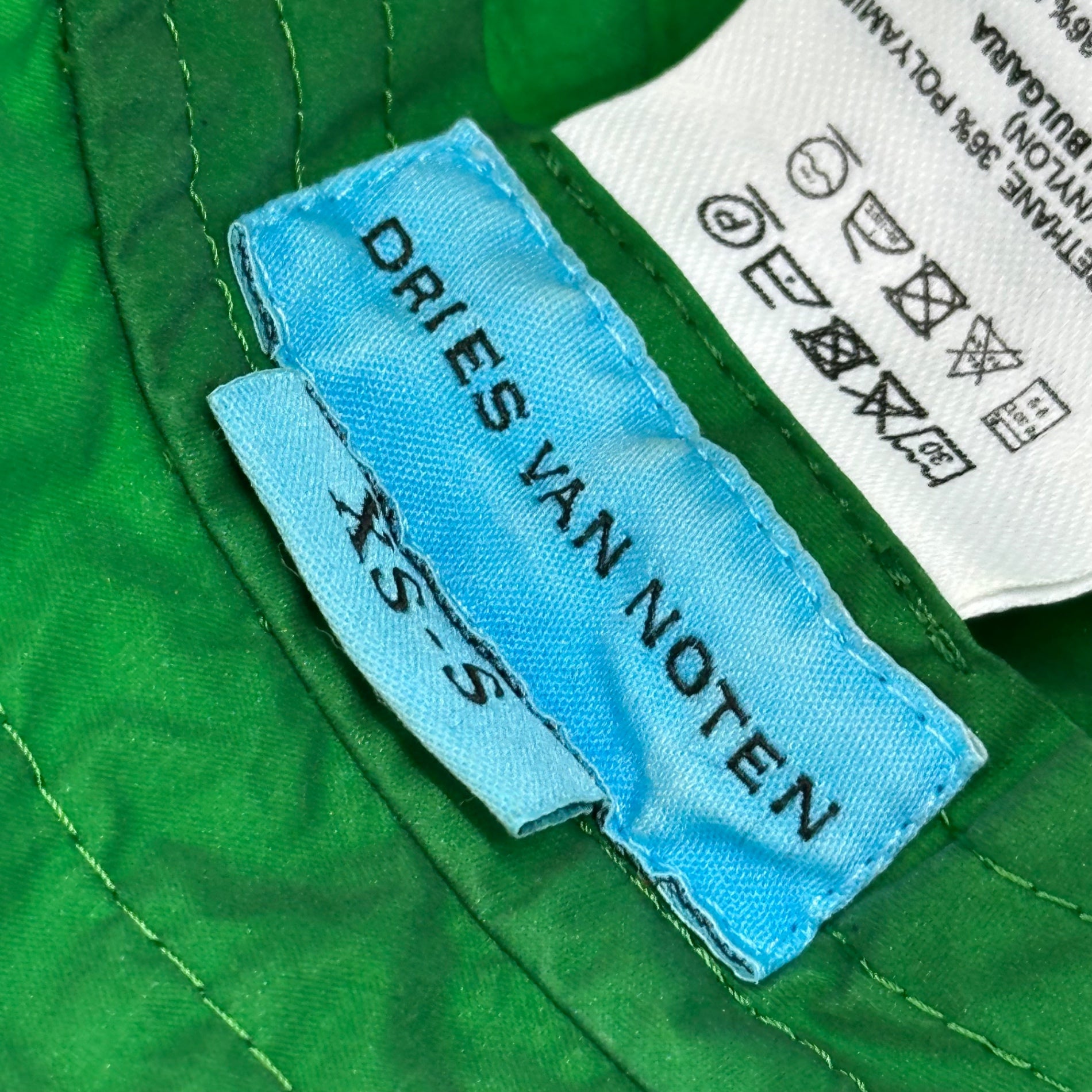 DRIES VAN NOTEN(ドリスヴァンノッテン) 22SS M.W.HAT バケット ハット 00230-GILLY 4185 グリーン 参考定価¥46,200