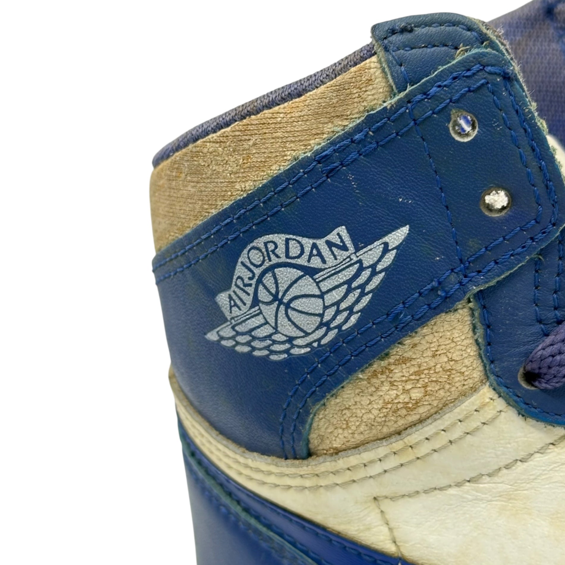 NIKE(ナイキ) 1985 AIR JORDAN 1 ”KENTUCKY” WHITE ROYAL エアジョーダン 1 ケンタッキー ホワイト ロイヤル US 9程度(27cm程度) ブルー×ホワイト 80’s 80年代 1985年製 ヴィンテージ AJ1 ハイカット スニーカー
