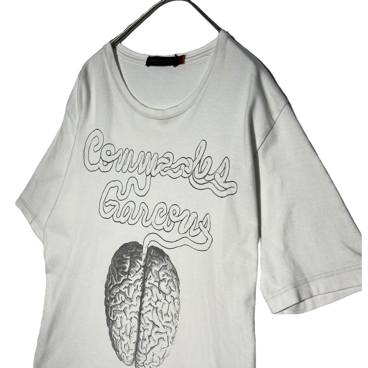 UNDERCOVERISM×COMME des GARCONS(アンダーカバーイズム×コムデギャルソン) Collaboration brain print T-shirt コラボ 脳みそ プリント Tシャツ アーカイヴ 2(M) ホワイト×ブラック