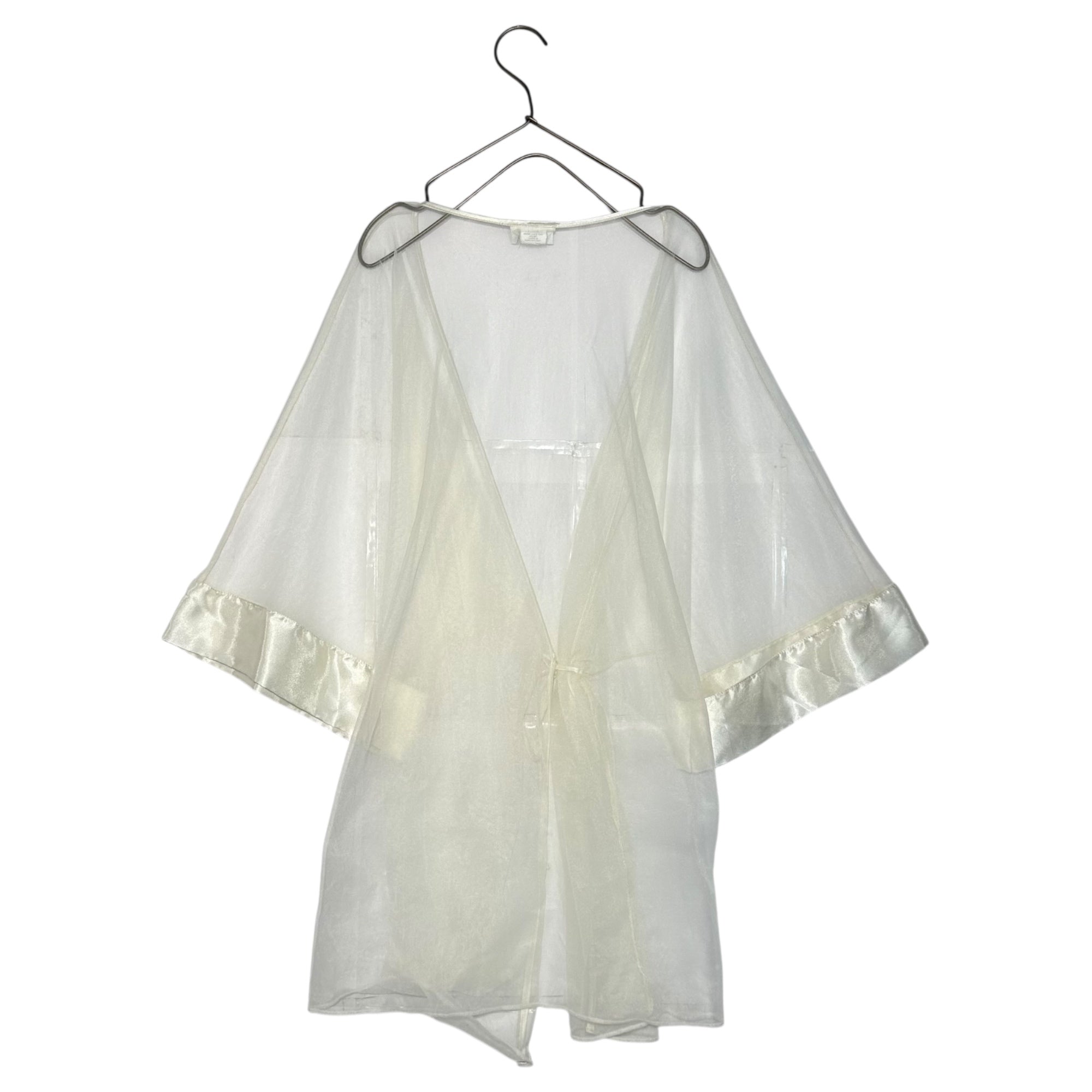 VINTAGE(ヴィンテージ) 80~90's see-through short gown シースルー ショート ガウン SIZE FREE ホワイト