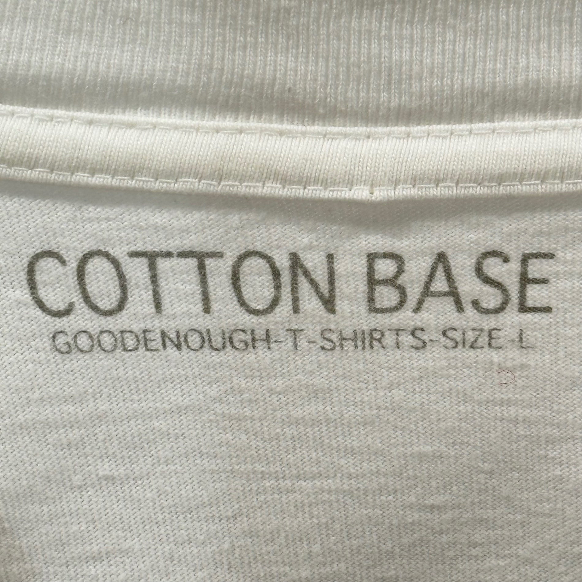 GOODENOUGH(グッドイナフ) 2008's cotton base Circle Logo S/S T-Shirt サークル ロゴ 半袖 Tシャツ L ホワイト