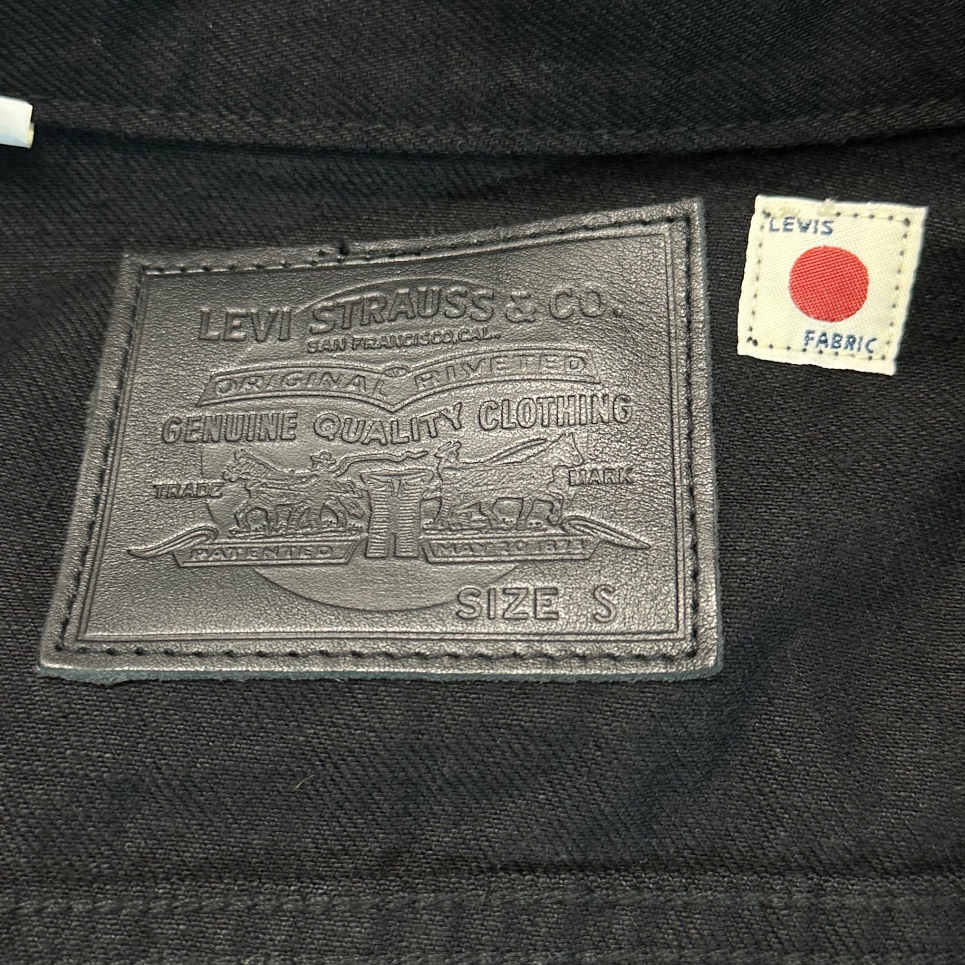 Levi's(リーバイス) BlueTab TYPE I Black Denim Trucker Jacket 1st ブラック デニム トラッカー ジャケット A91370000 S ブラック