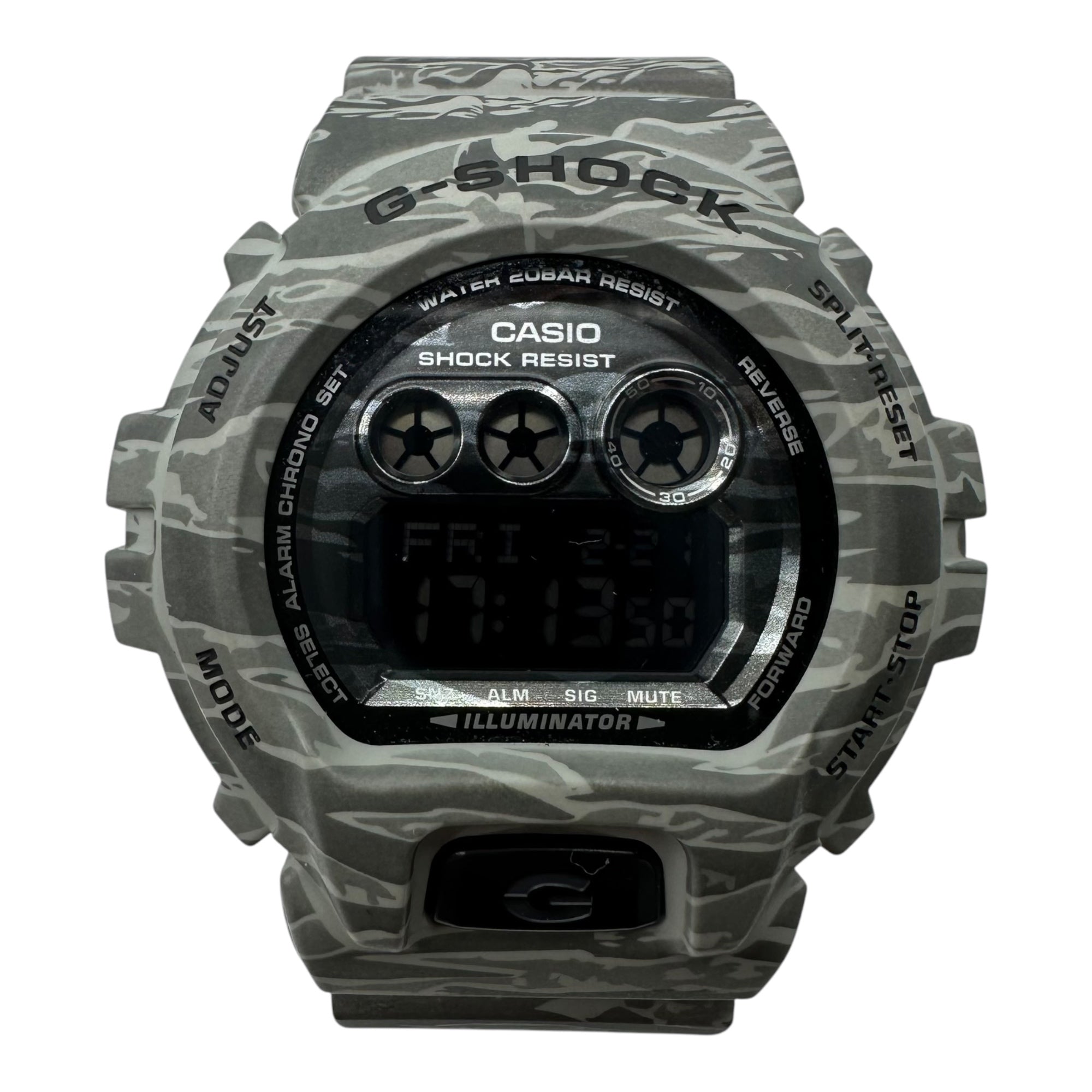 CASIO(カシオ) G-SHOCK Camouflage Series カモフラ 腕時計 デジタル クォーツ GD-X6900CM グレー ケース付属