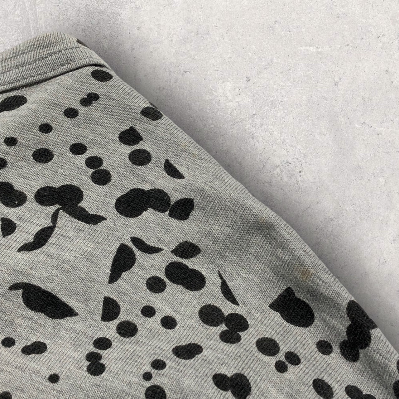 COMME des GARCONS HOMME(コムデギャルソンオム) 90's総柄カットソー 表記消え(メンズMサイズ程度) グレー 田中オム