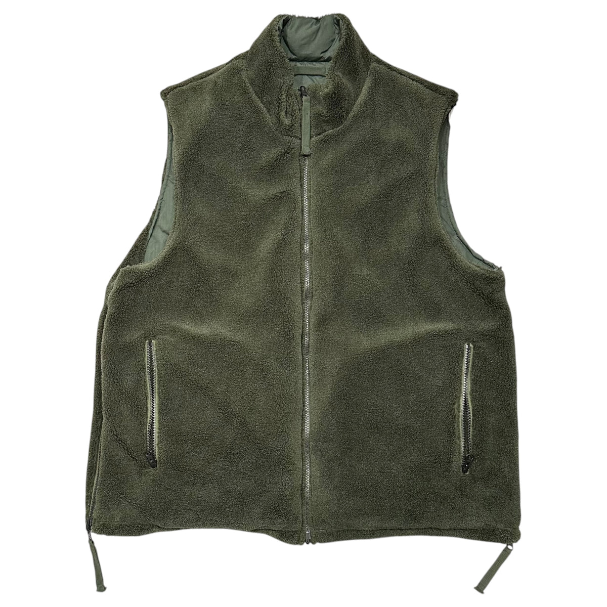 TAION(タイオン) Military Reversible High-Neck Down Vest ミリタリー リバーシブル ハイネック ダウン ベスト TAION-R002BML-1 L オリーブ
