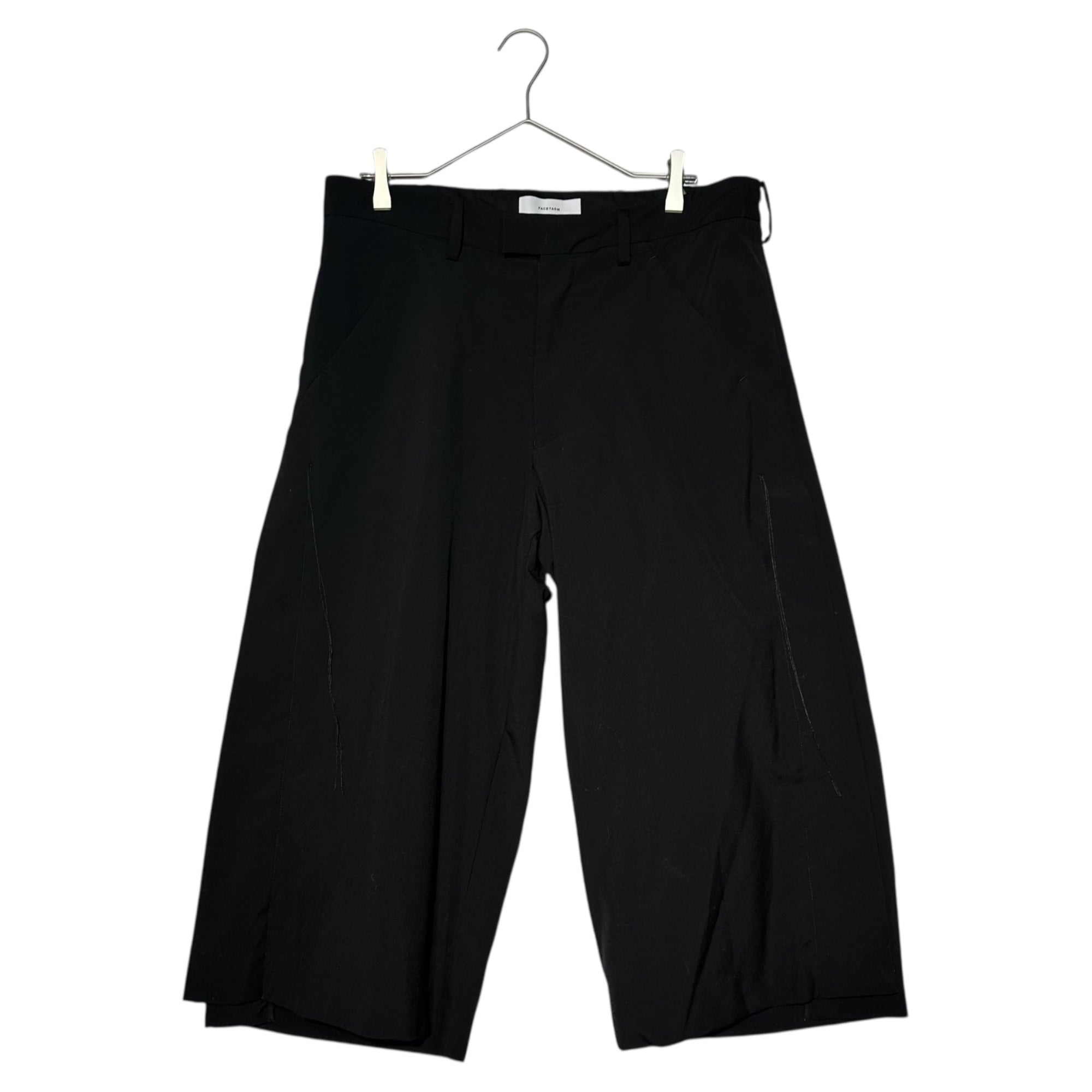 FACETASM(ファセッタズム) WOOL BIG PANTS ウール ビッグ パンツ FNT-PT-M06 5(L) ブラック
