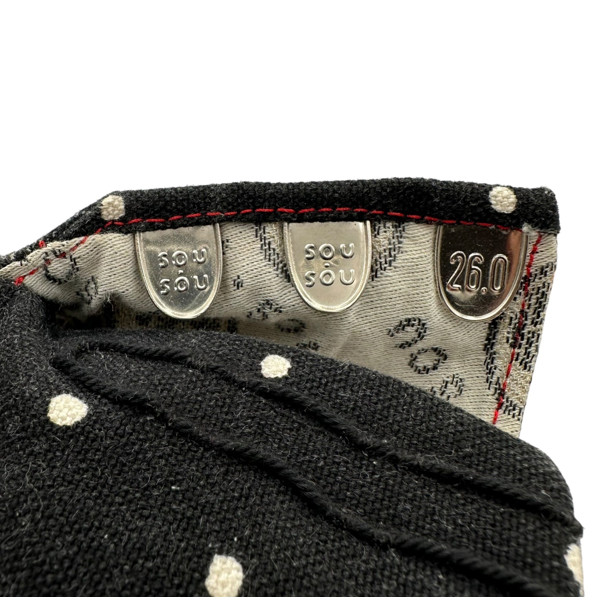 SOU・SOU(ソウソウ) Tabis and sneakers 足袋 スニーカー レッド×アイボリー×ブラック