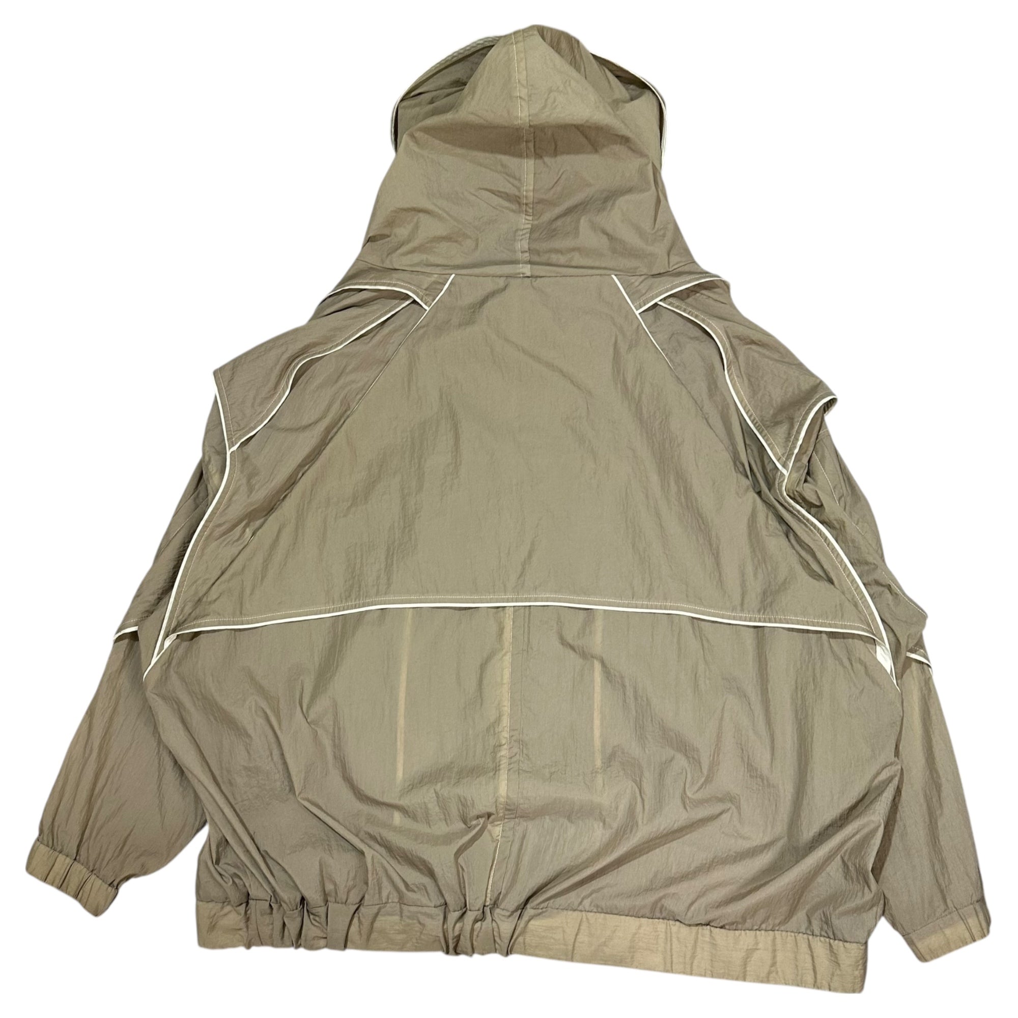 BALMUNG (バルムング) Layered High Neck Big Hoodie 重ね ハイネック ビッグ パーカー FREE アイボリー ブランドアイコンデザイン