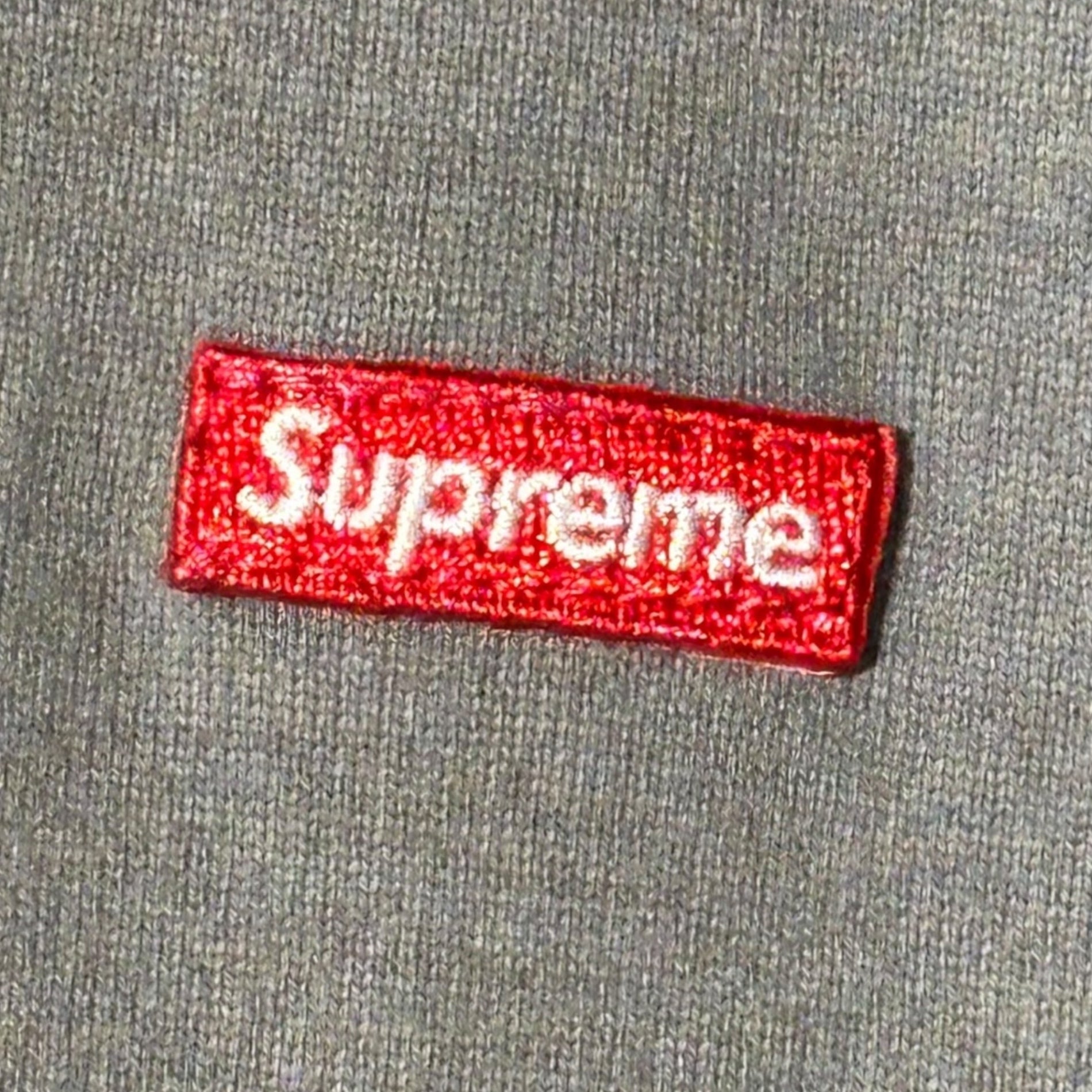 SUPREME(シュプリーム) small box logo long sleeve T-shirt スモール ボックス ロゴ 長袖 Tシャツ ロンT M グレー×レッド