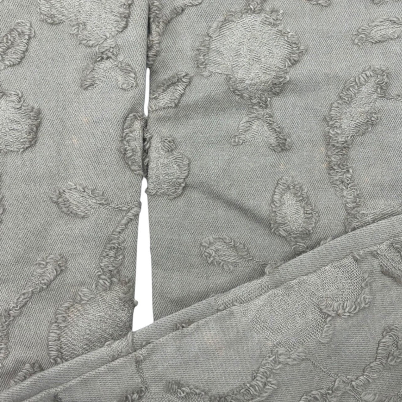 Vivienne Westwood RED LABEL(ヴィヴィアンウエストウッドレッドレーベル) 00's Leopard Embroidered Slim Denim Pants レオパード 刺繍 スリム デニム パンツ 357-01-79510 3 ベージュ