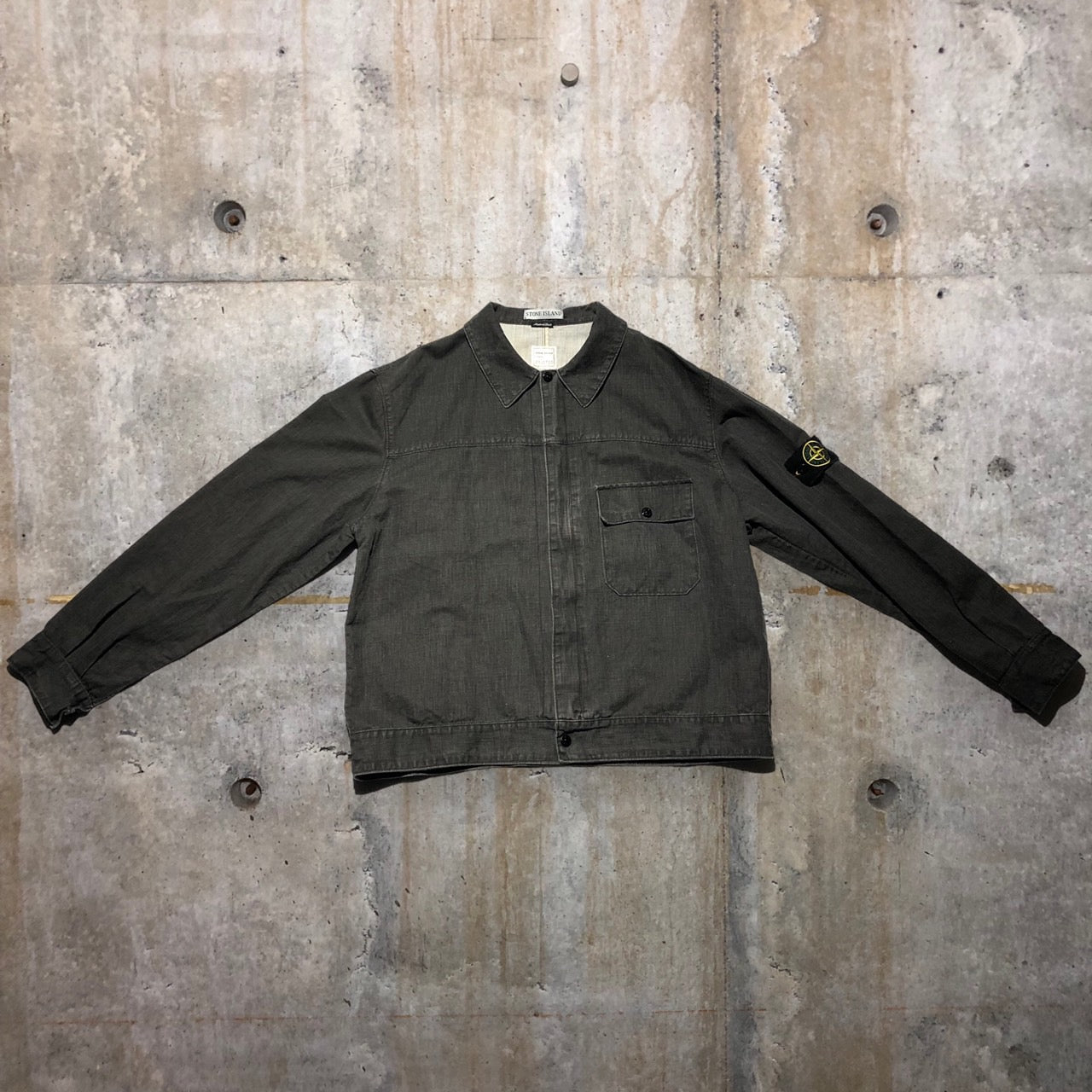 STONE ISLAND(ストーンアイランド) 90'sワッペンコットンジャケット L ブラック