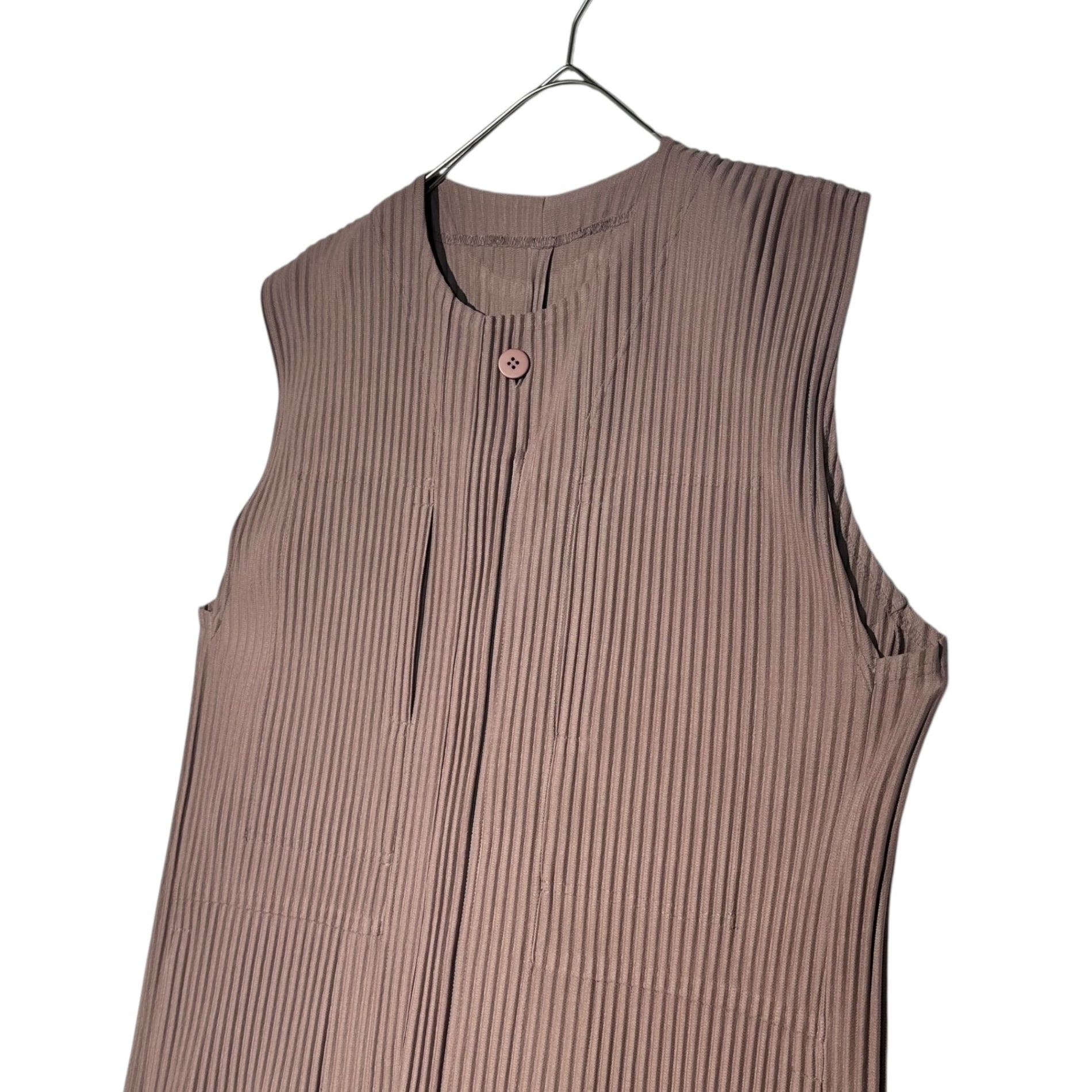 HOMME PLISSE ISSEY MIYAKE(オムプリッセイッセイミヤケ) pleated all in one プリーツ オールインワン つなぎ ジャンプスーツ オーバーオール HP91JI139 SIZE 1(S) ピンク