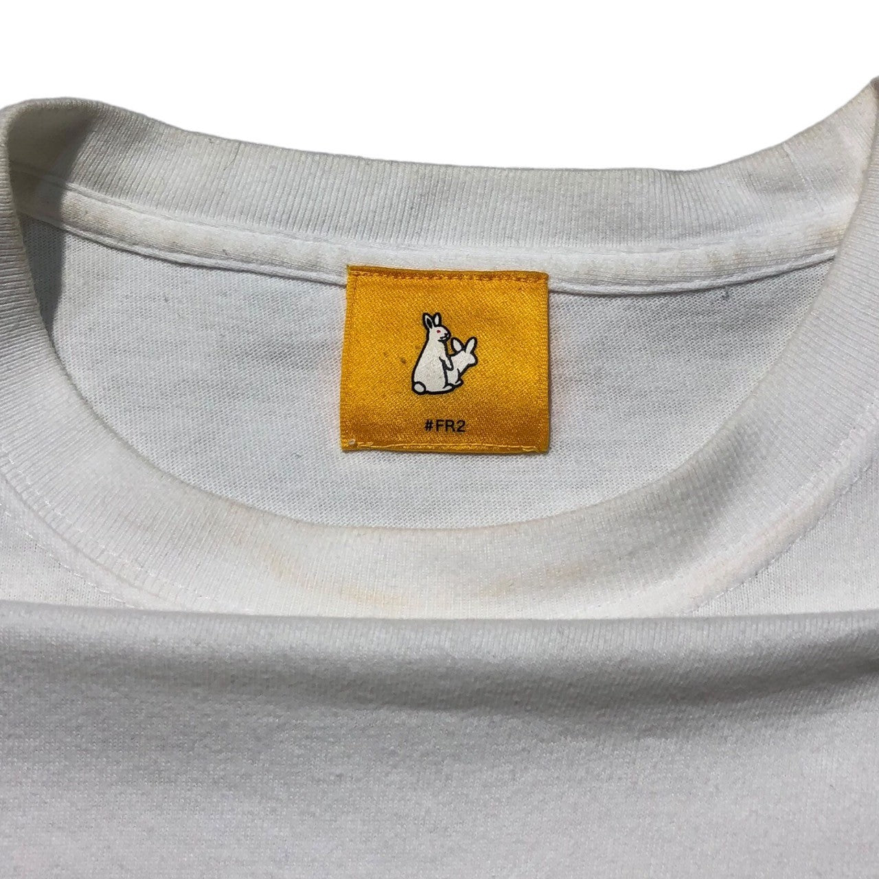 #FR2(エフアールツー) 頭狂色情兎 セクシー プリント Tシャツ M ホワイト ウサギ RABBITS