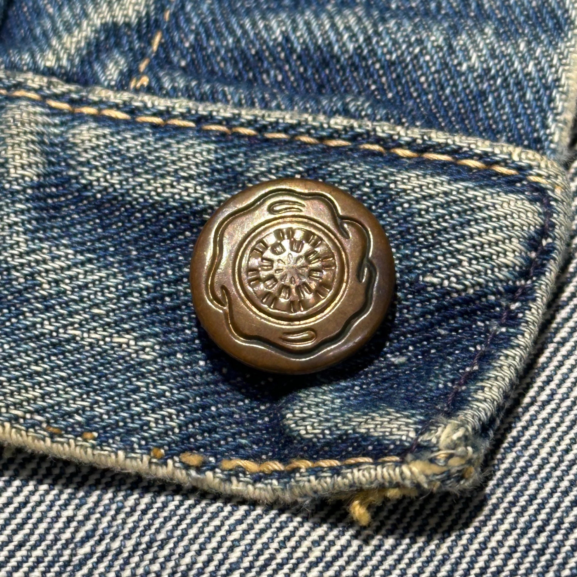 VINTAGE(ヴィンテージ) 50's CORRAL TYPE 2 TRACKER DENIM JACKET トラッカー デニム ジャケット 表記無(ML程度) インディゴ 推定50年代 セカンド 2nd