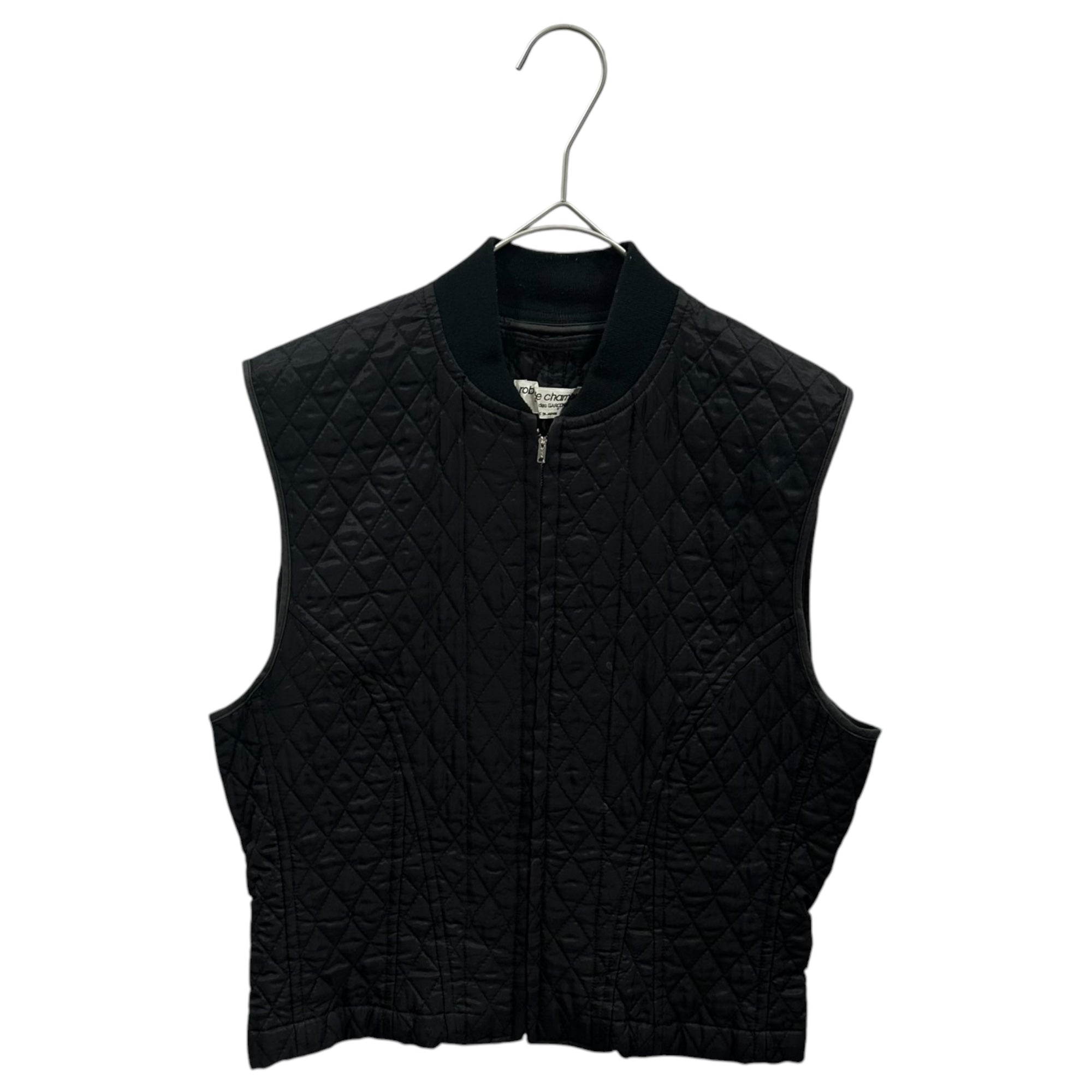 robe de chambre COMME des GARCONS(ローブドシャンブルコムデギャルソン) 89AW Quilted Down Vest キルティング ダウン ベスト RV-110010 表記無(S程度) ブラック AD1989 80's 80年代 アーカイブ