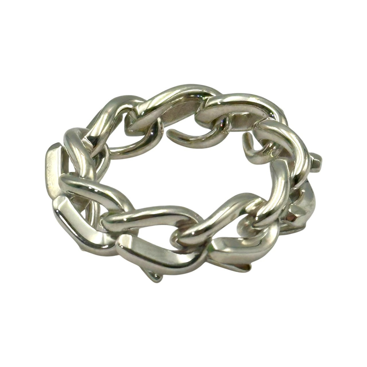 TIFFANY & CO.(ティファニー) Forge Link Ring フォージ リンク リング 19号 シルバー