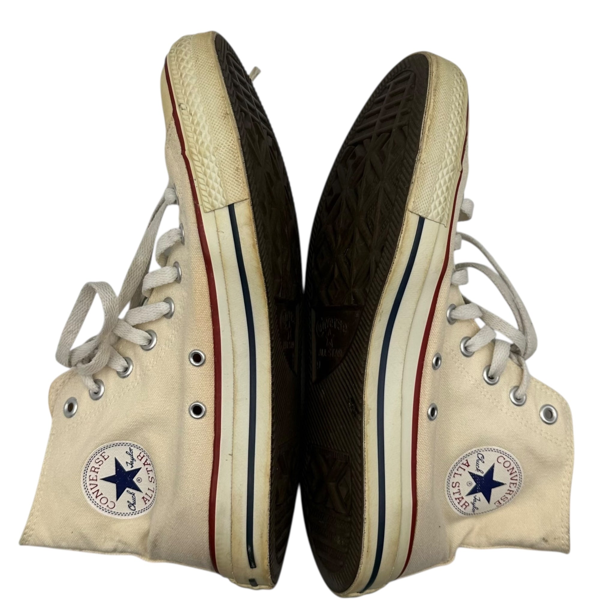 CONVERSE × KAMIKAZE(コンバース × カミカゼ) High-top All-Star Sneakers ハイカット オールスター スニーカー 27.5cm オフホワイト 原宿カミカゼリメイク