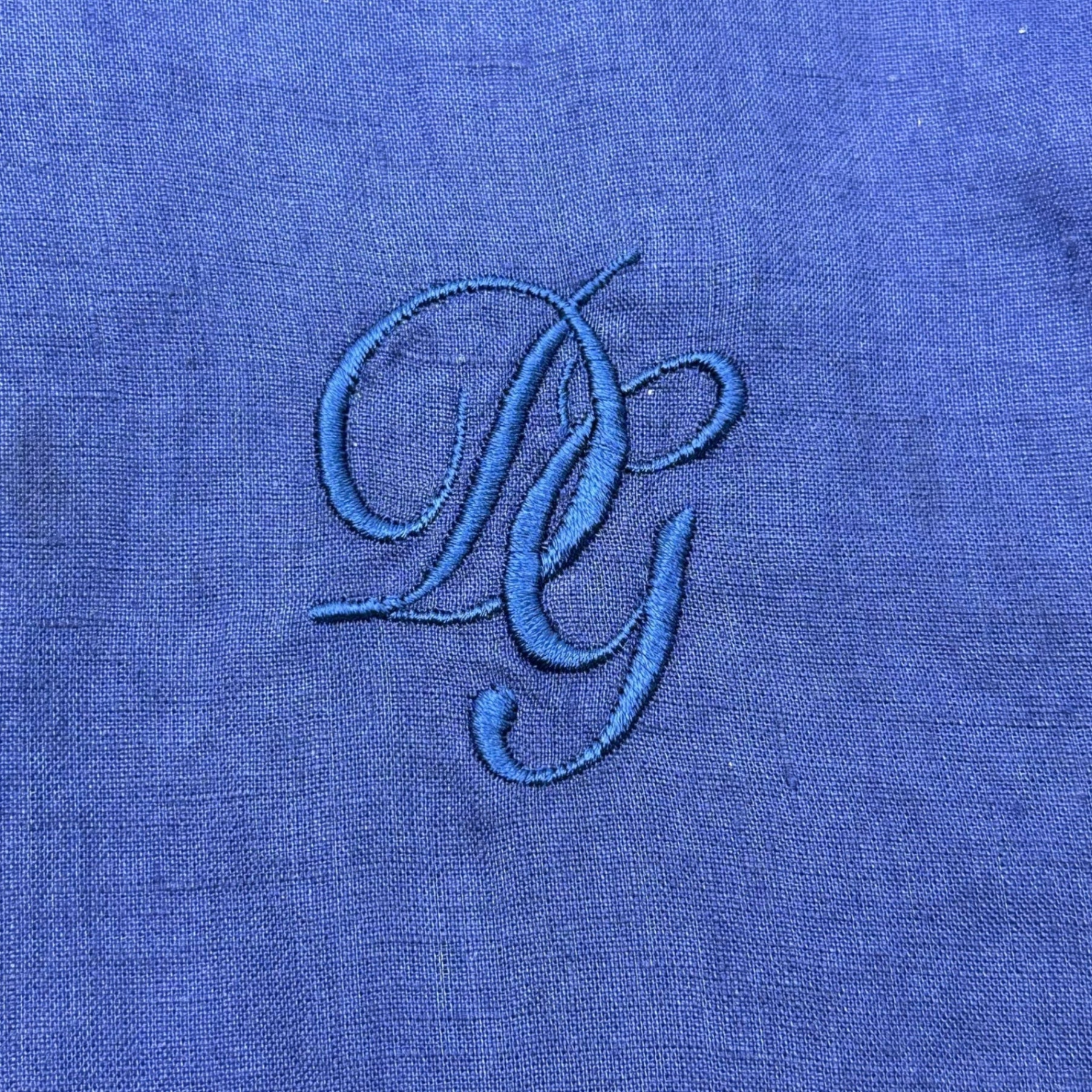 DOLCE&GABBANA(ドルチェ&ガッバーナドルガバ) MARTINI L/S Linen Shirt 長袖 リネン シャツ 39 1/2(M程度) ネイビー