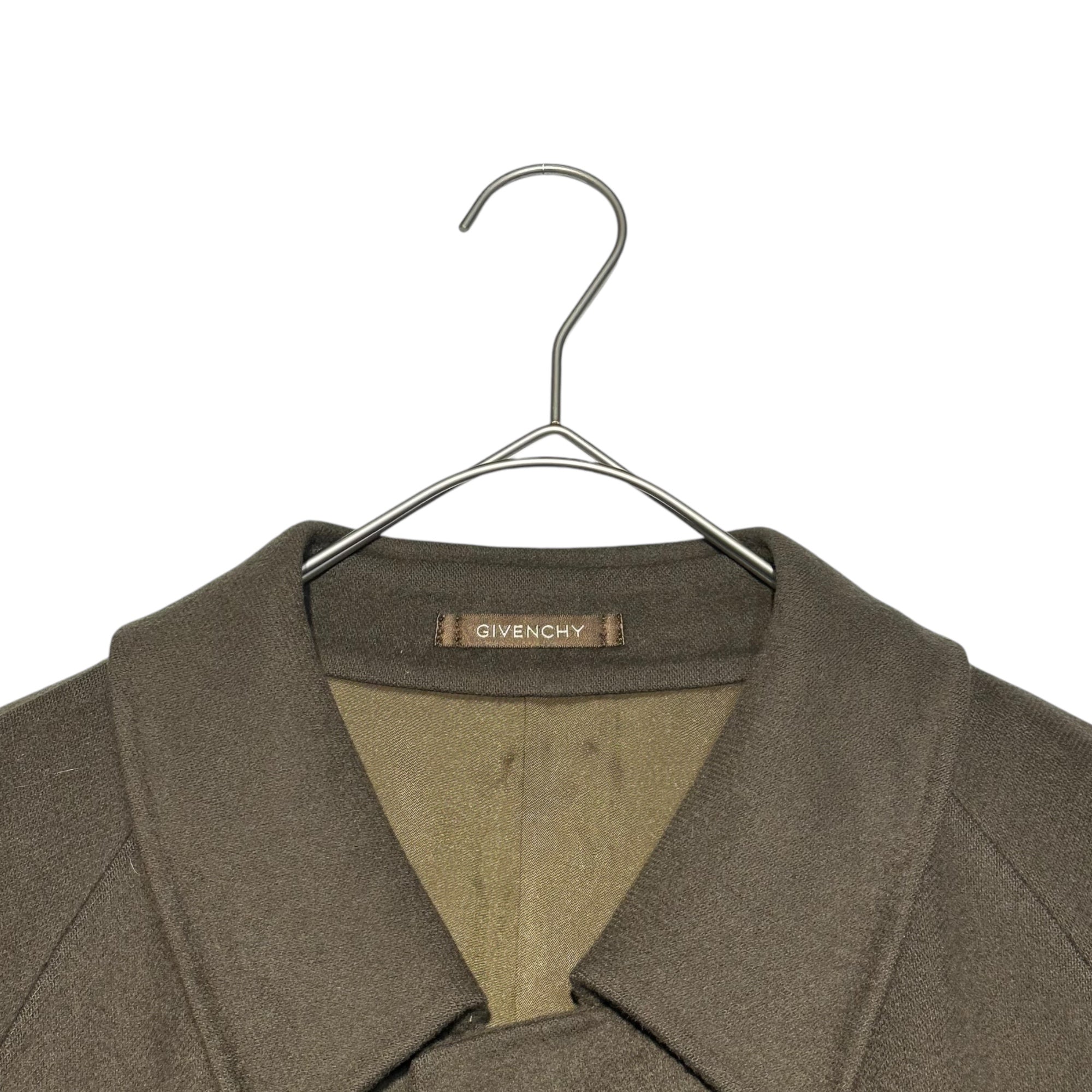 GIVENCHY(ジバンシィ) 90's Vintage stainless collar wool coat ヴィンテージ ステンカラー ウール コート M カーキ 90年代