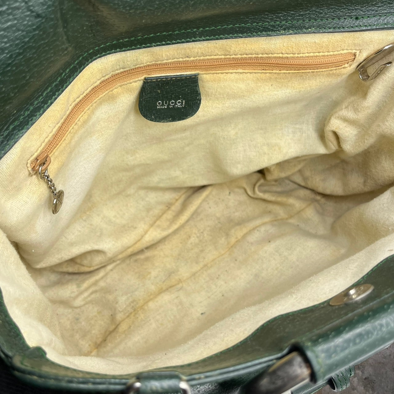 GUCCI(グッチ) 2wayレザーショルダーバッグ 000・2058・0307・5 グリーン OLD GUCCI