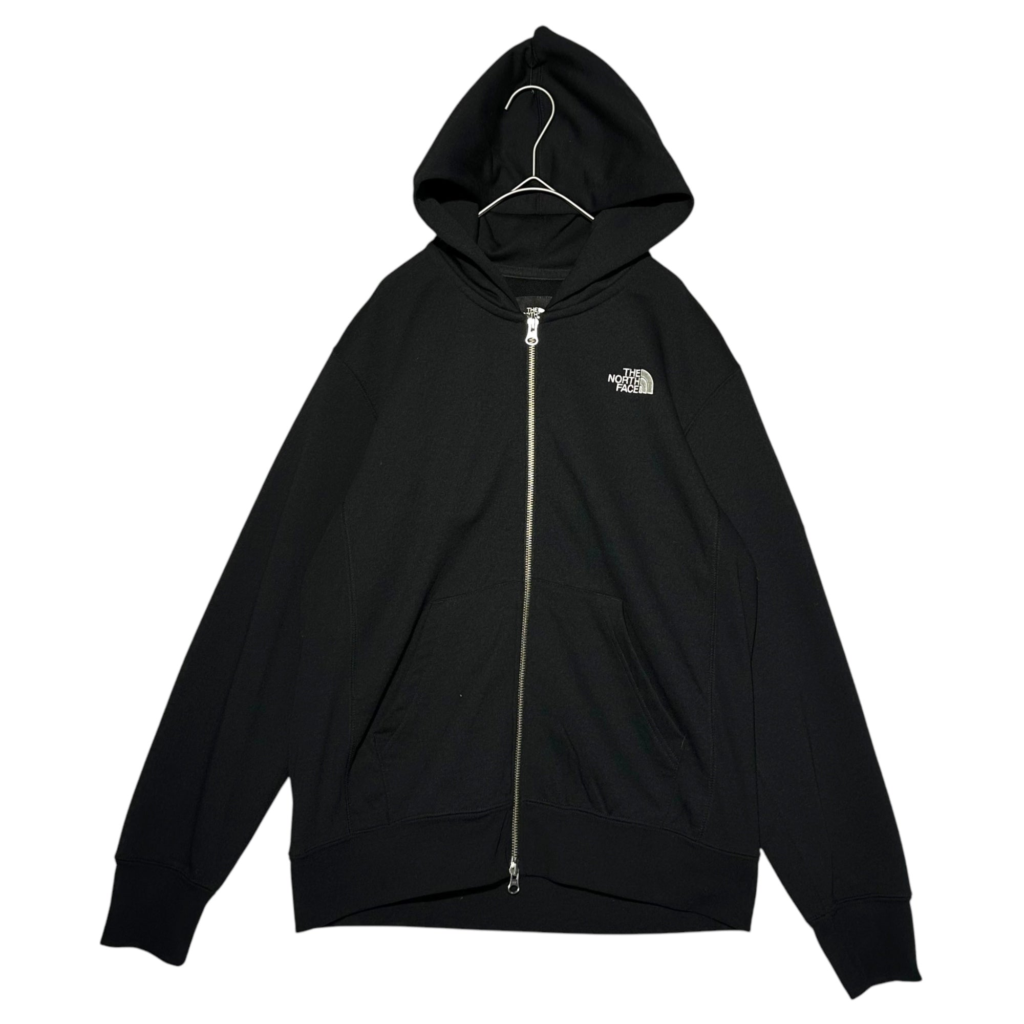 THE NORTH FACE(ノースフェイス) SQUARE LOGO FULLZIP Men’s スクエアロゴ ロゴ フルジップ パーカー NT11836 M ブラック