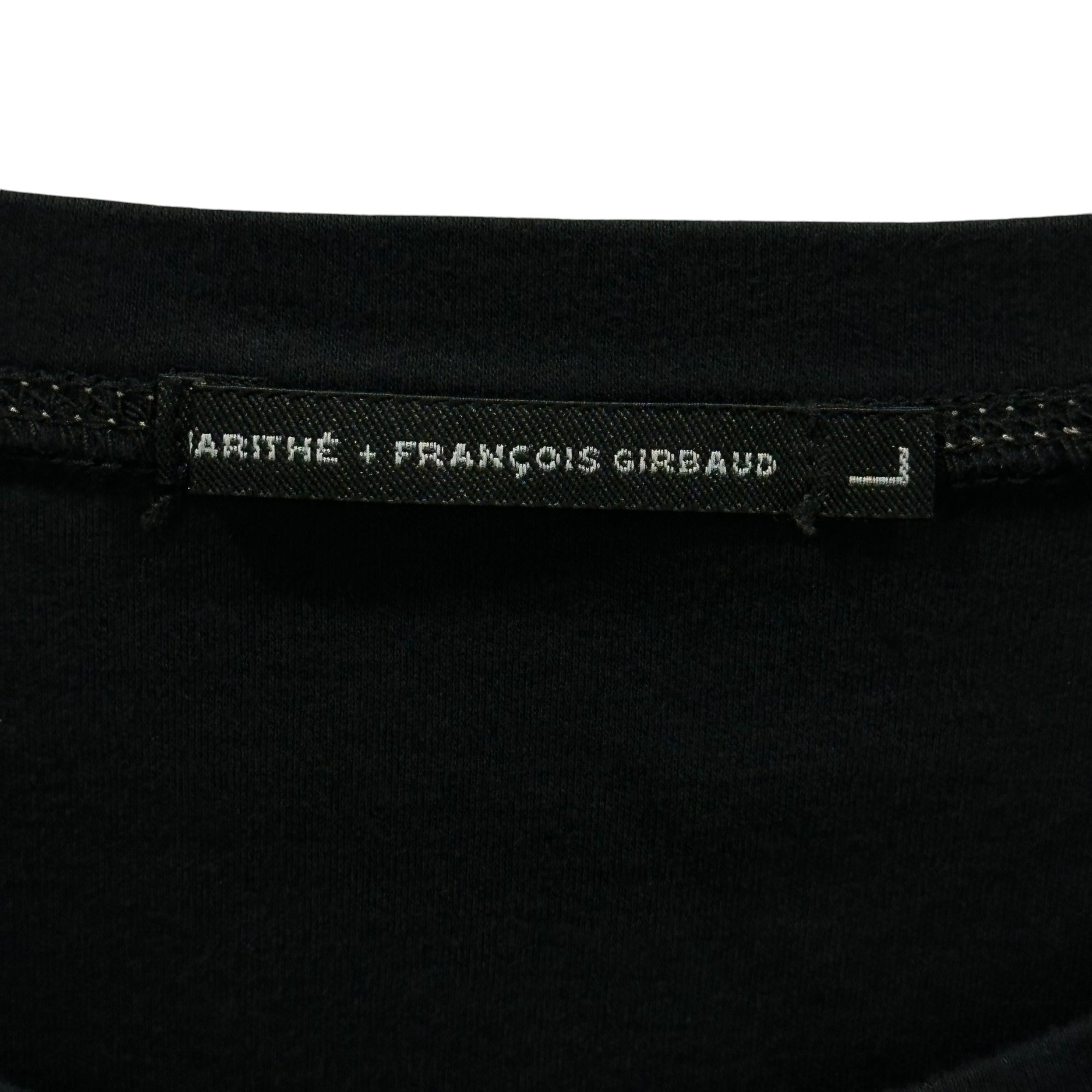 MARITHE FRANCOIS GIRBAUD(マリテフランソワジルボー) 00's Sleeveless Gimmick T-shirt ノースリーブ ギミック Tシャツ M6-6596 L ブラック Y2K