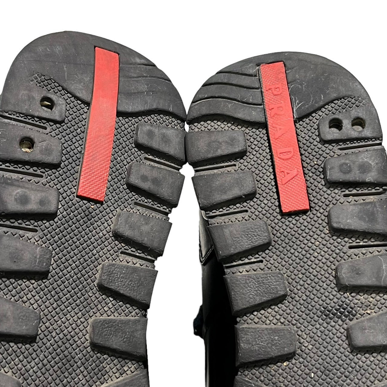 PRADA SPORT(プラダスポーツ) 00's centerline logo sneakers センター ライン ロゴ スニーカー 2718 6(25.5cm程度) ブラック テック