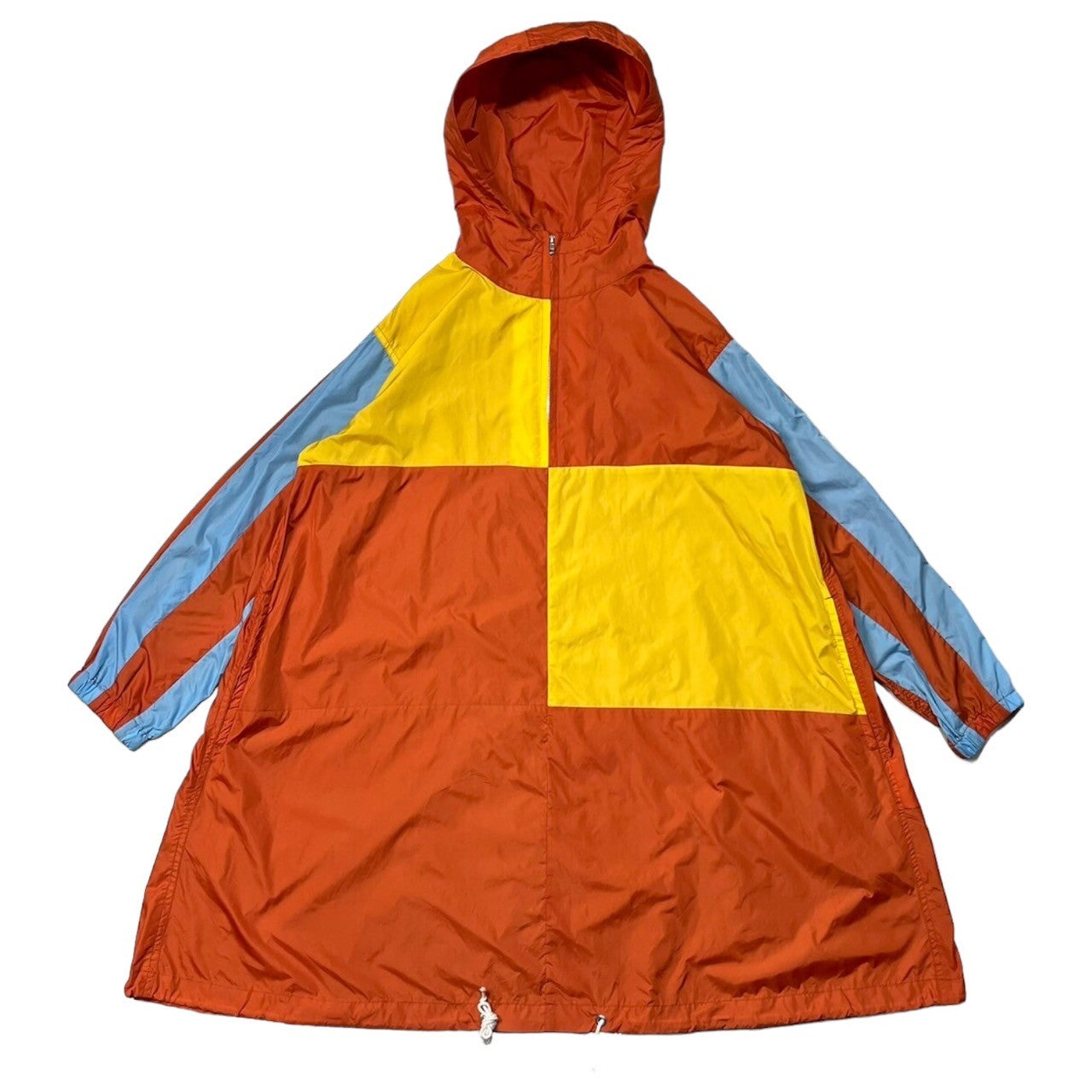 COMME des GARCONS SHIRT boys(コムデギャルソンシャツボーイズ) 19SS panel design anorak coat/パネルデザインアノラックコート/ナイロン S27934 SIZE XS オレンジ×イエロー×ライトブルー